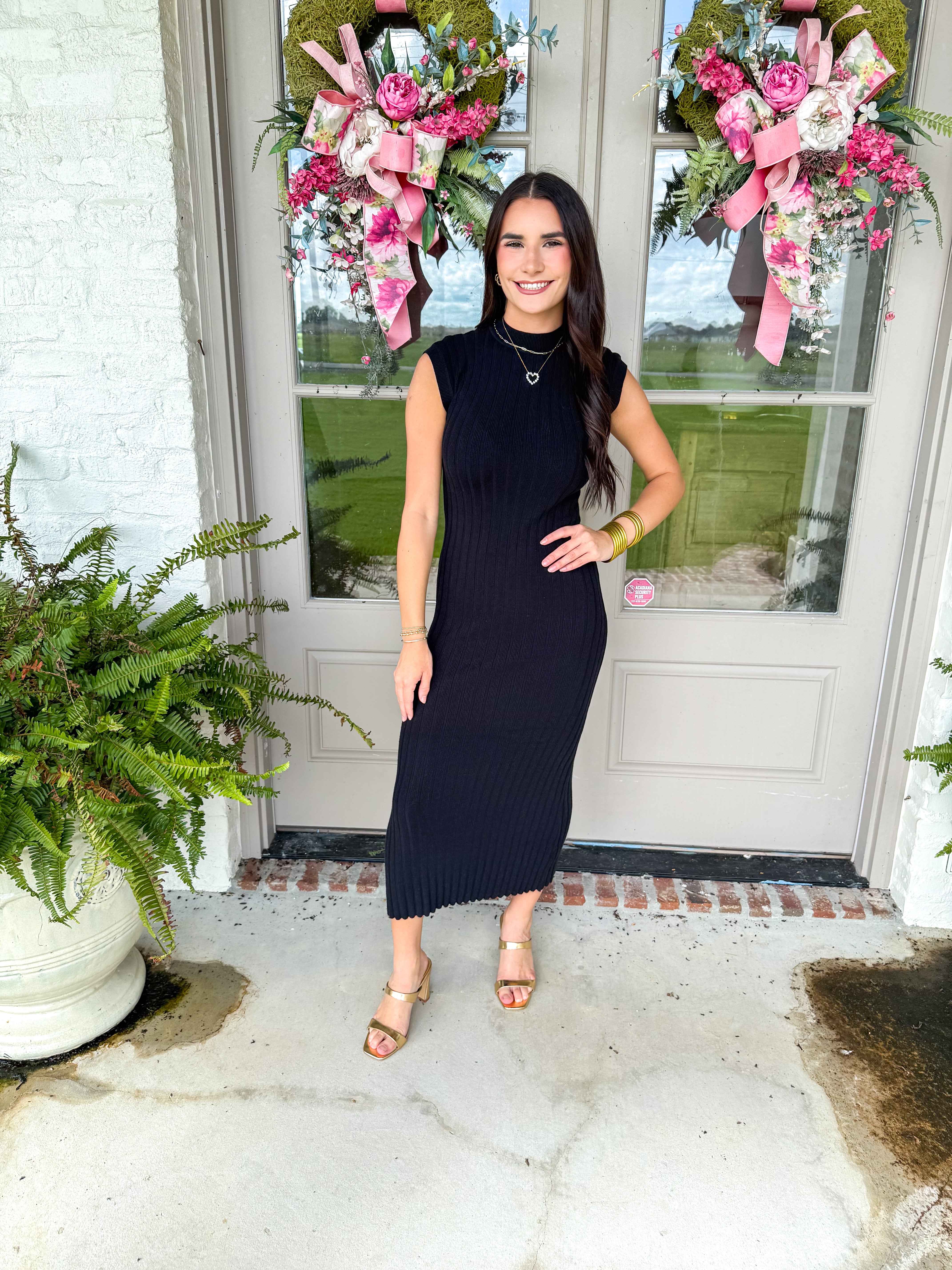 The Mona Mockneck Maxi Black