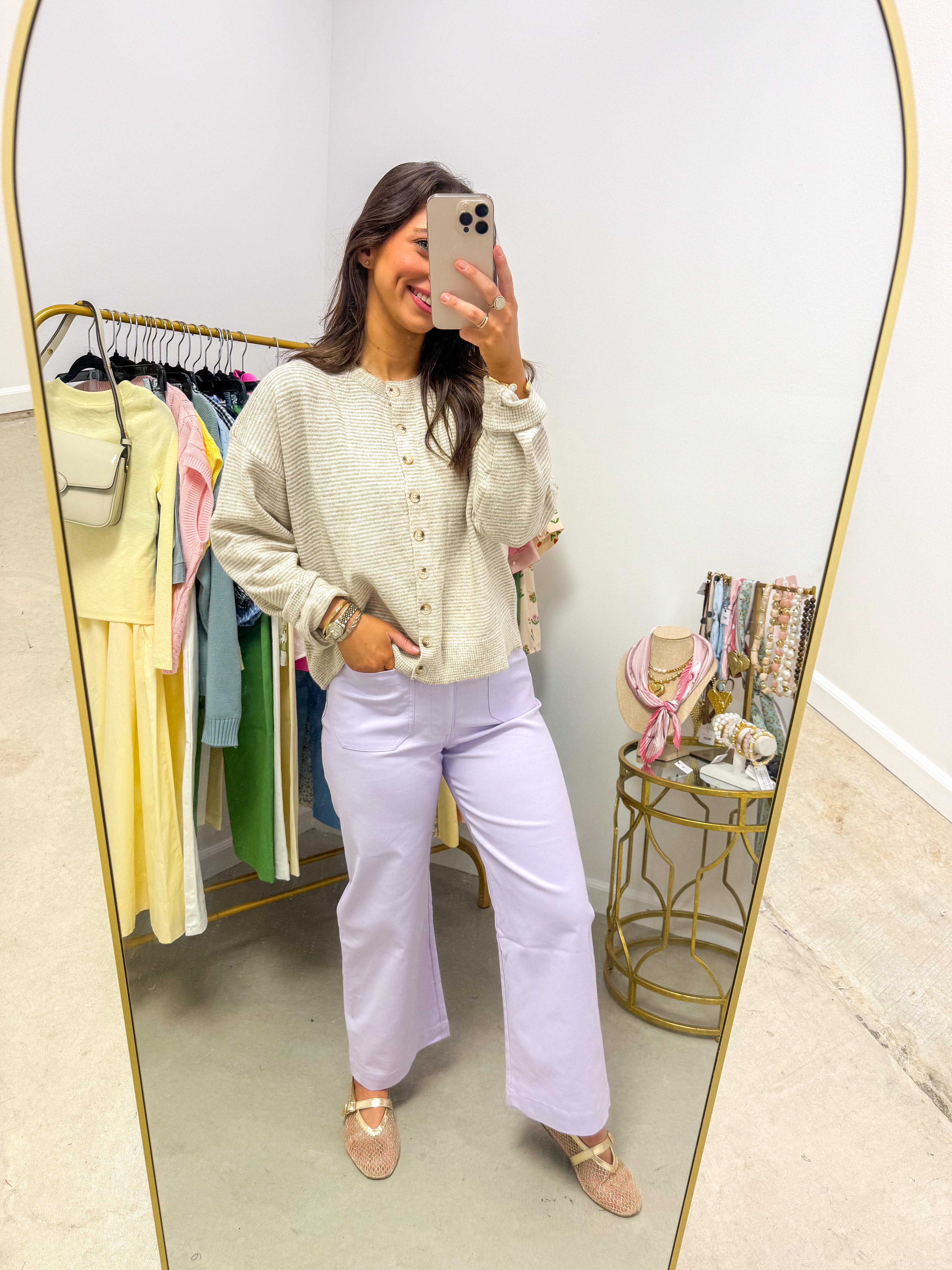 Cozy Days Taupe Ribbed Cardigan