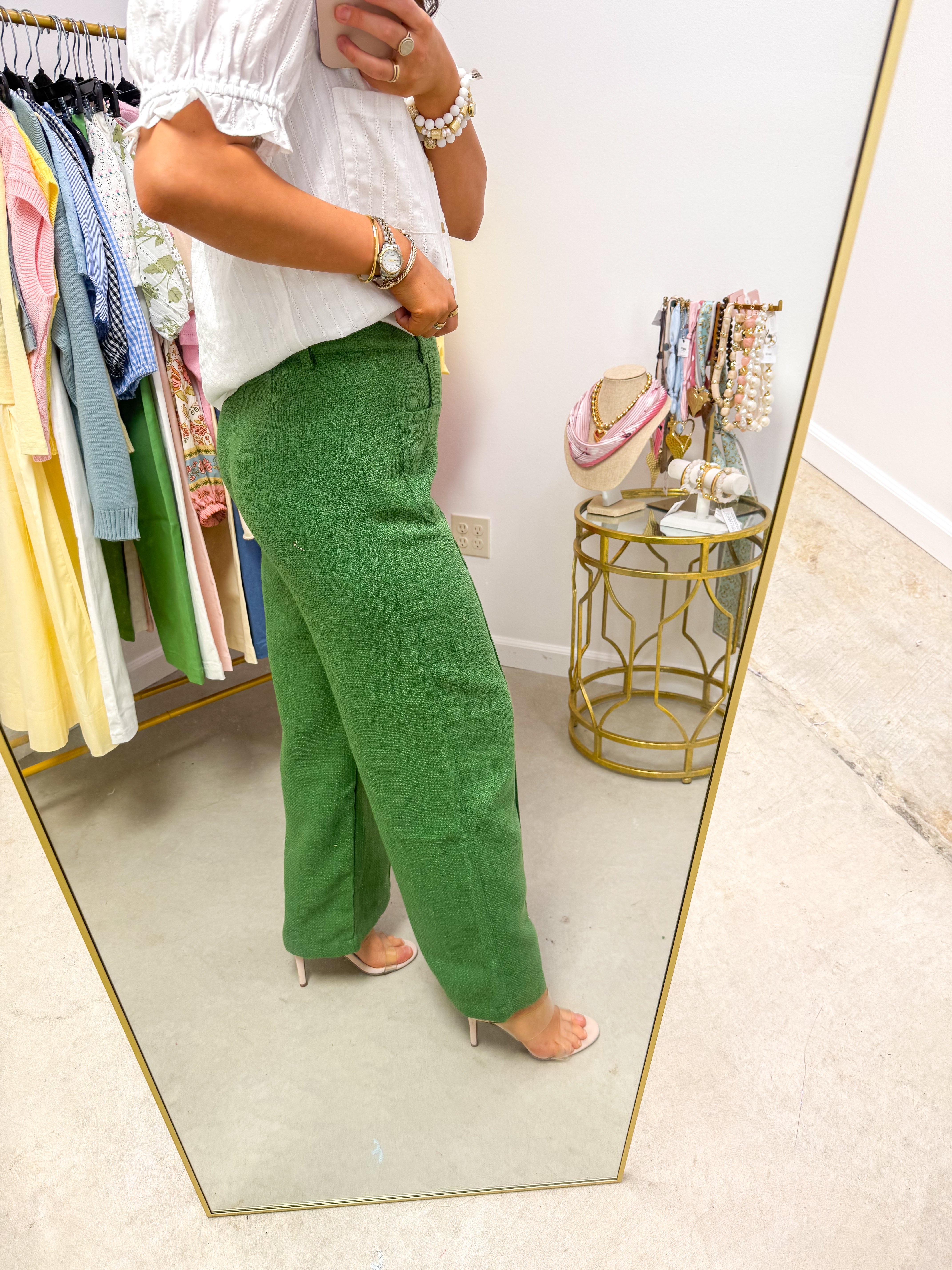 Caroline Anne Fern Tweed Pants
