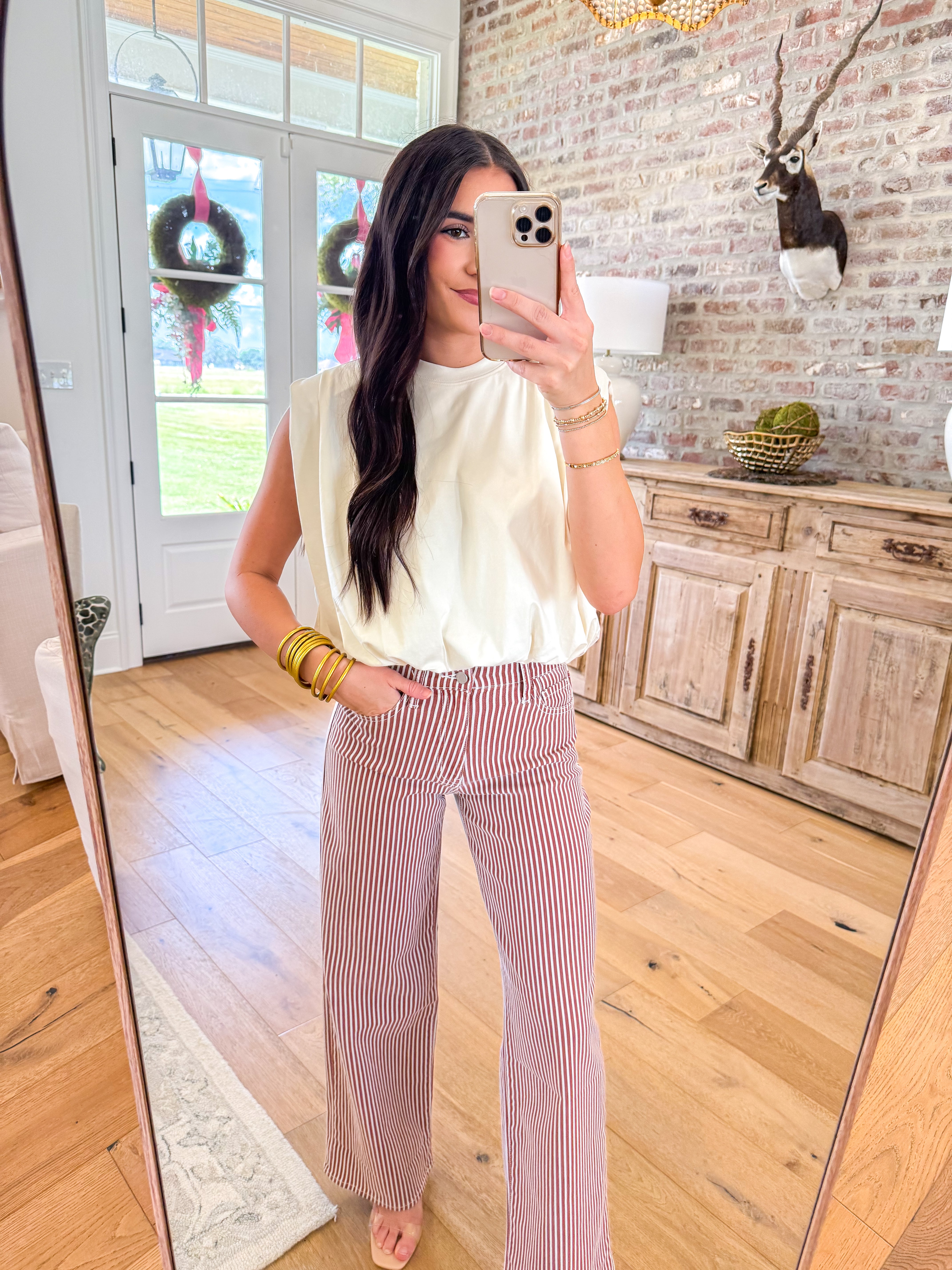 The Blair Balloon Top Ivory