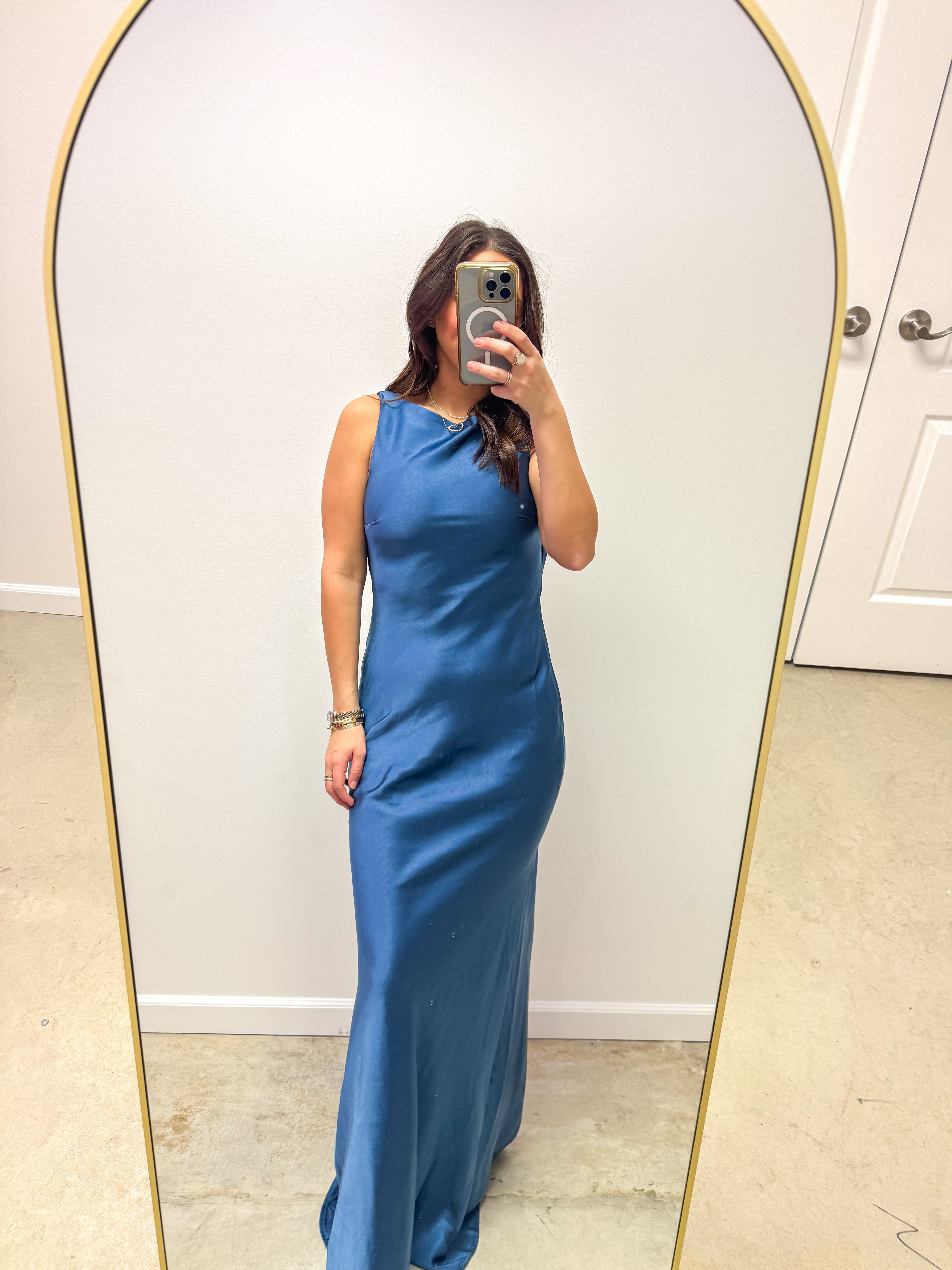Camellia Court Smoky Blue Ballgown