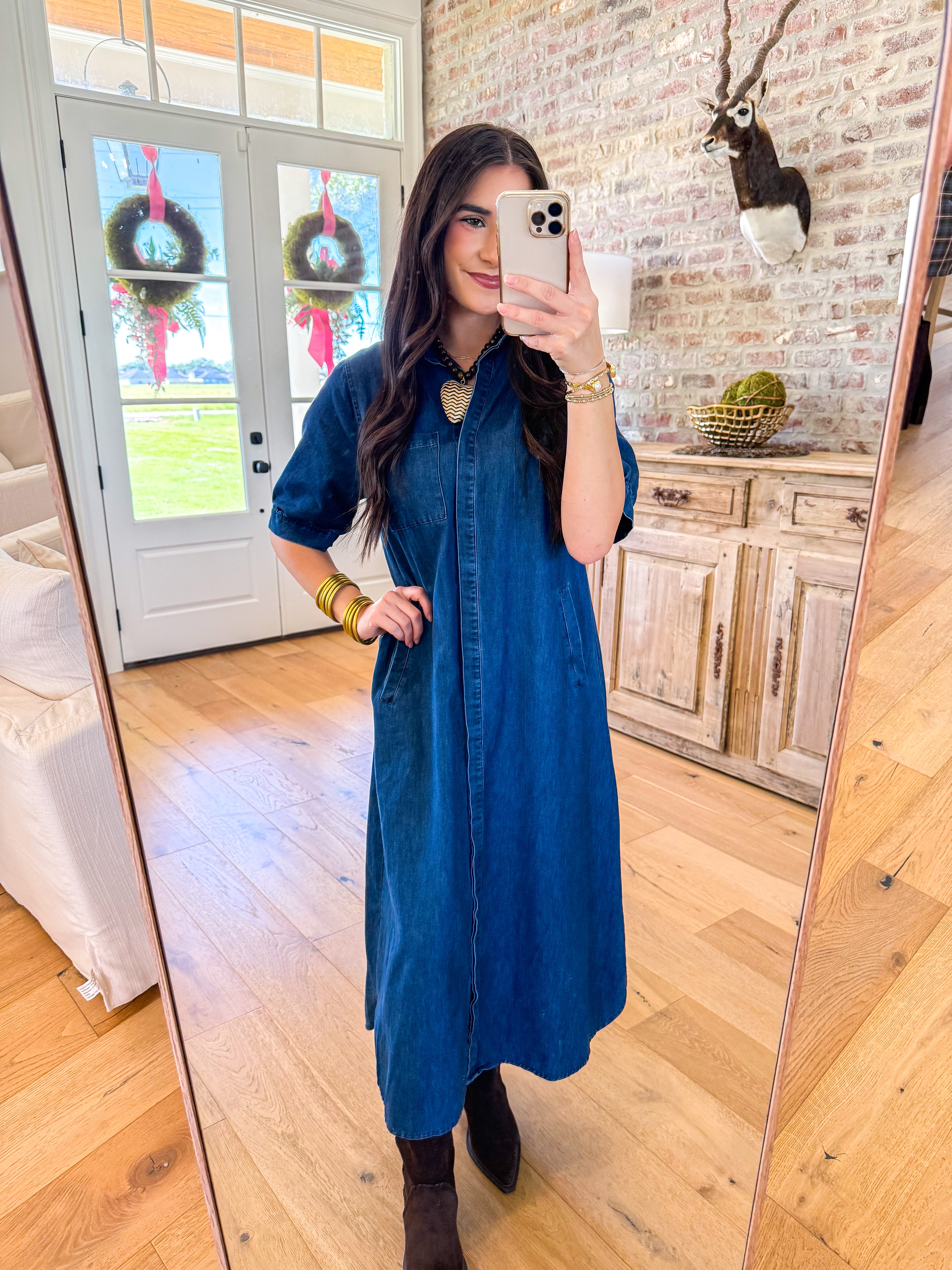 Denim Days Midi Dress