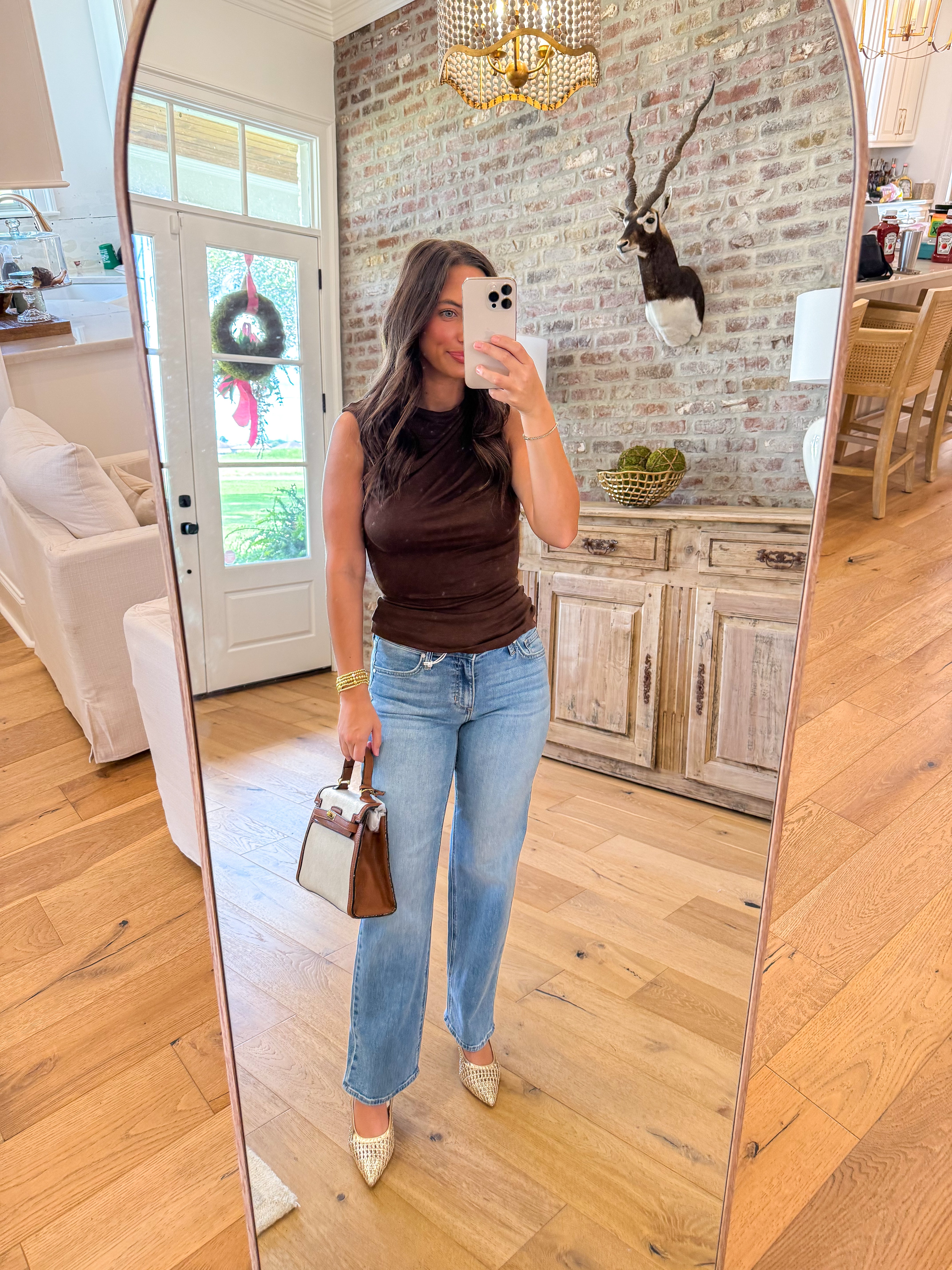 Lara Sleeveless Shirred Knit Top