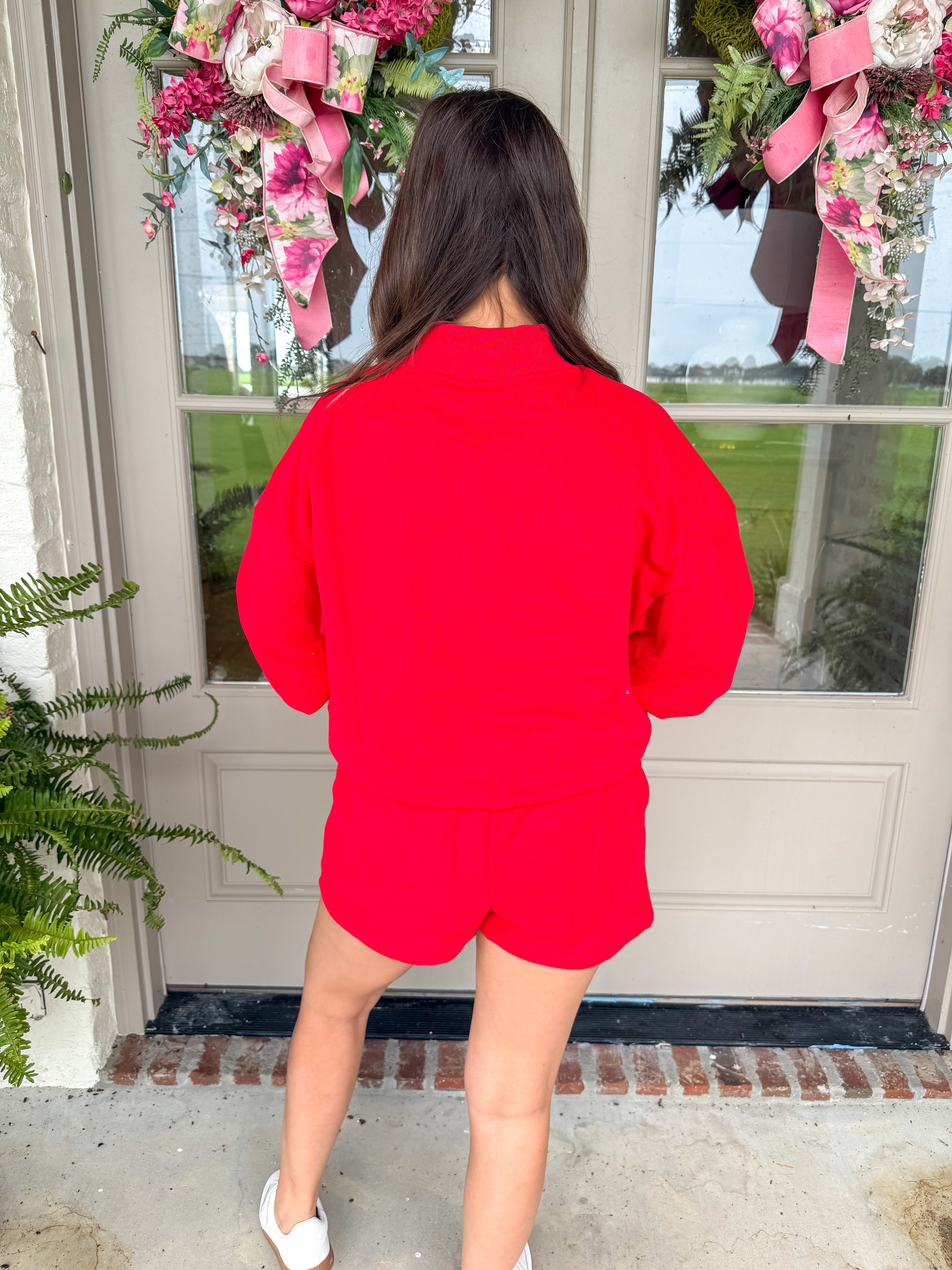 The Off-Duty Lounge Set Red