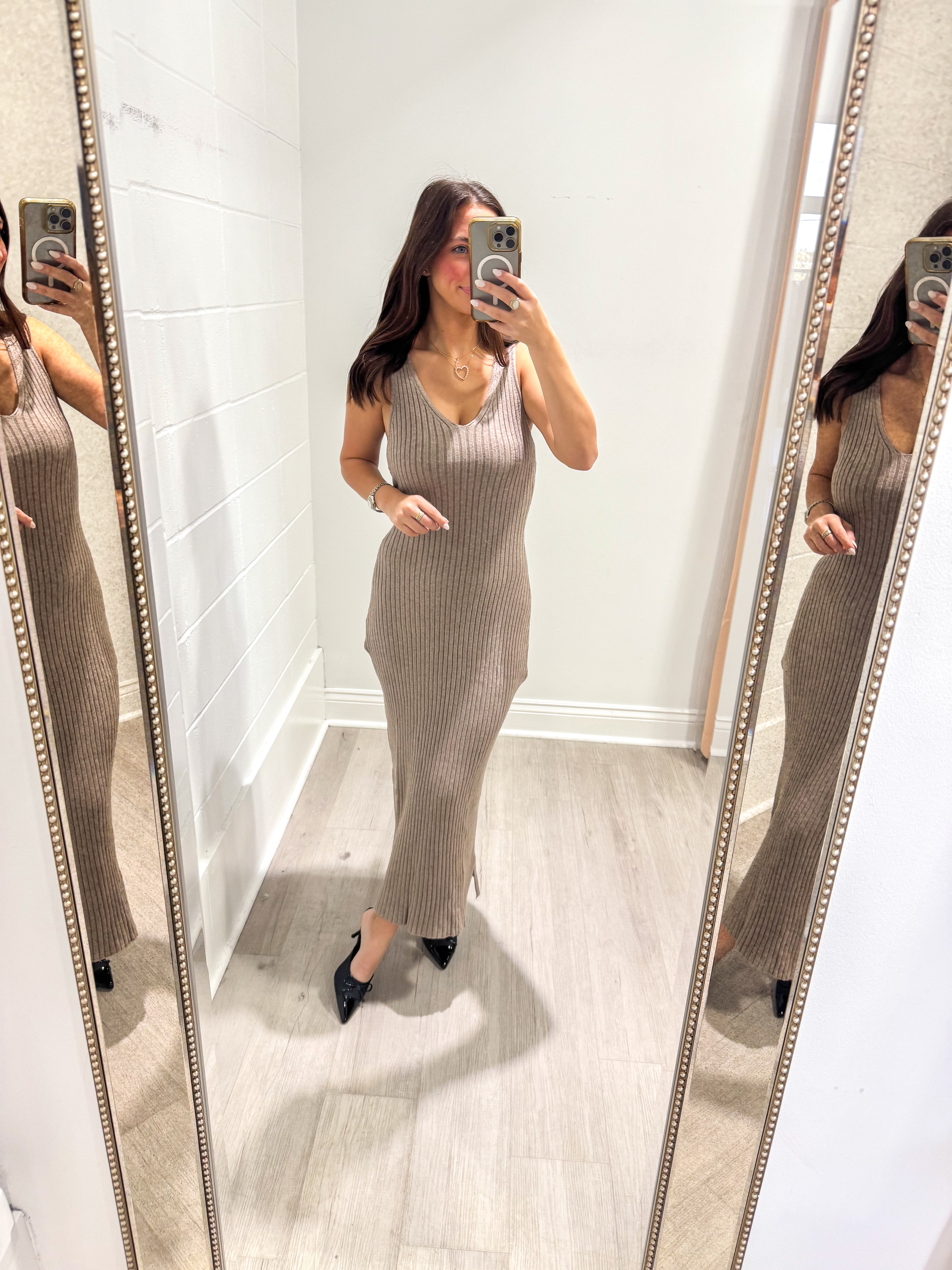 Randy Mink Knit Dress