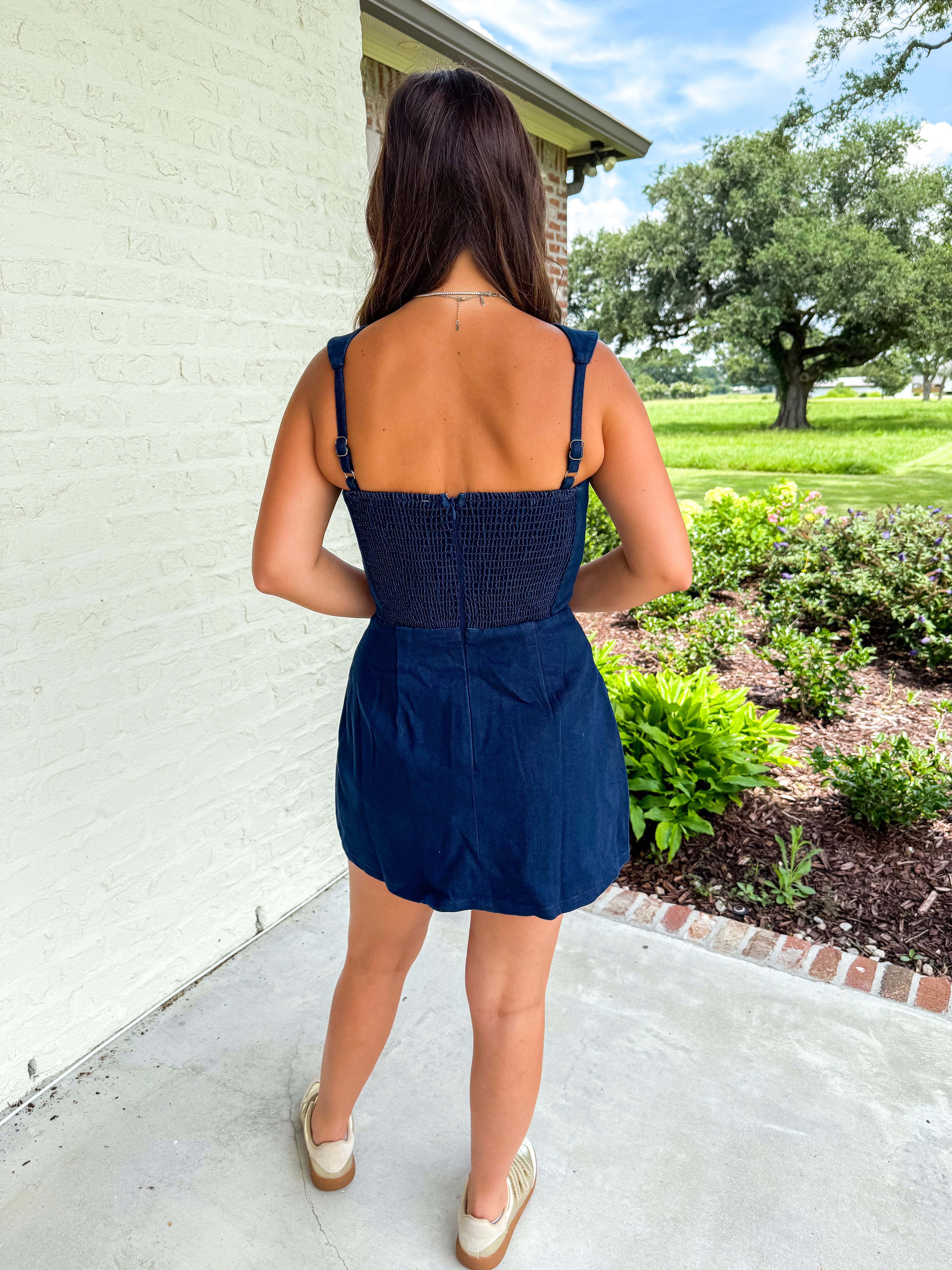 The Indigo Charm Denim Mini