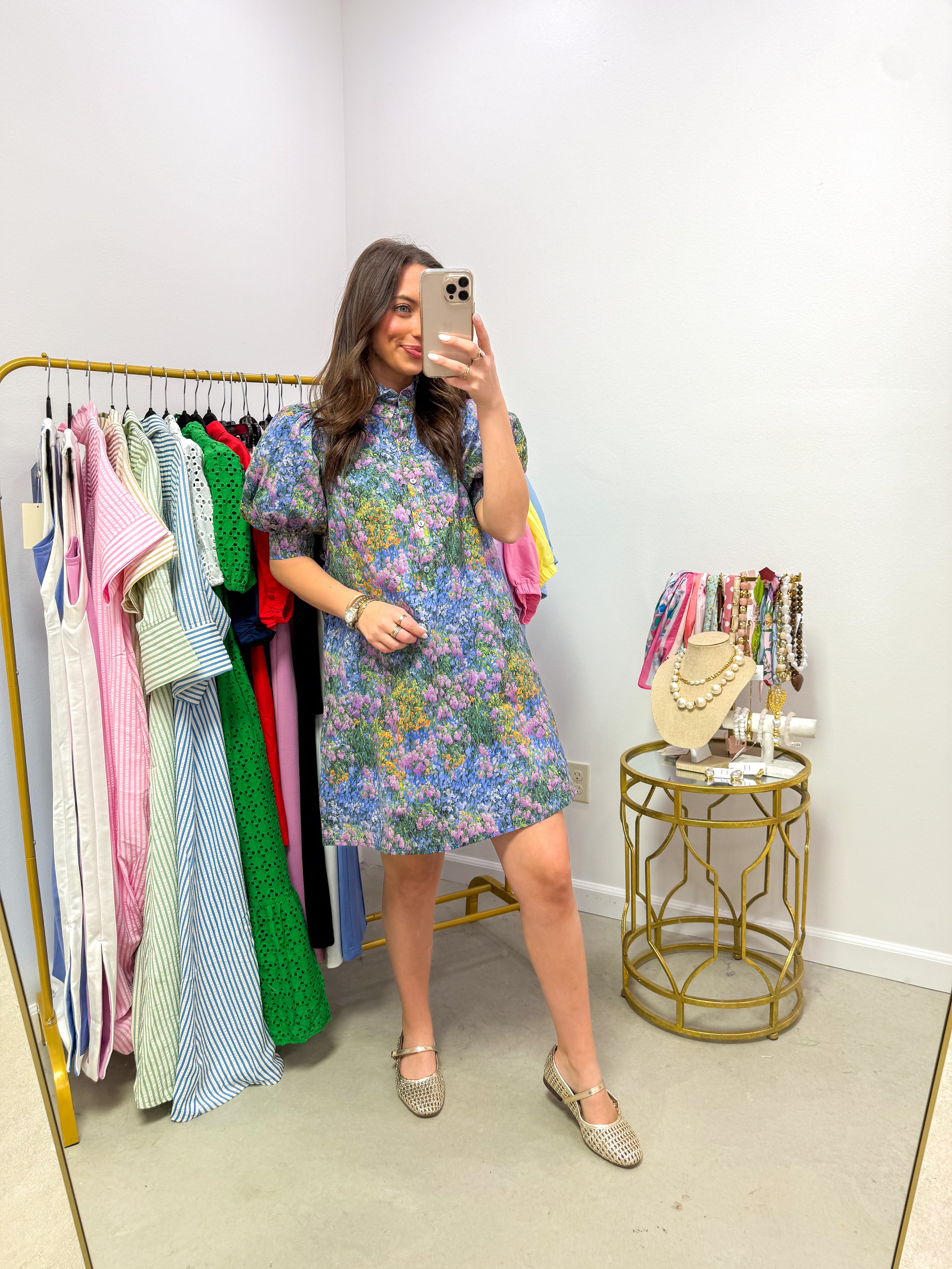 Main Character Blue Floral Mini