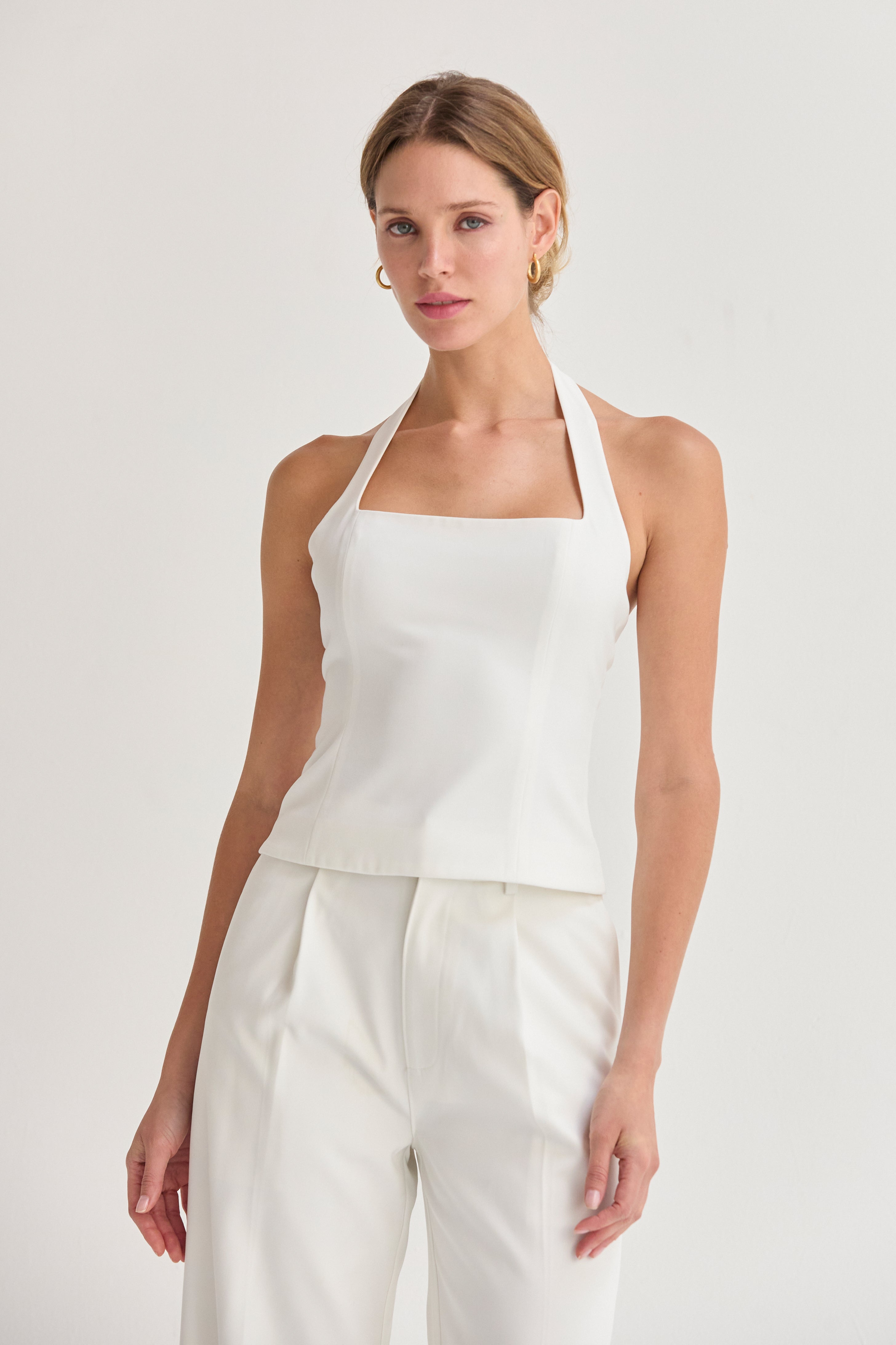 Sasha Tailored Halter Top