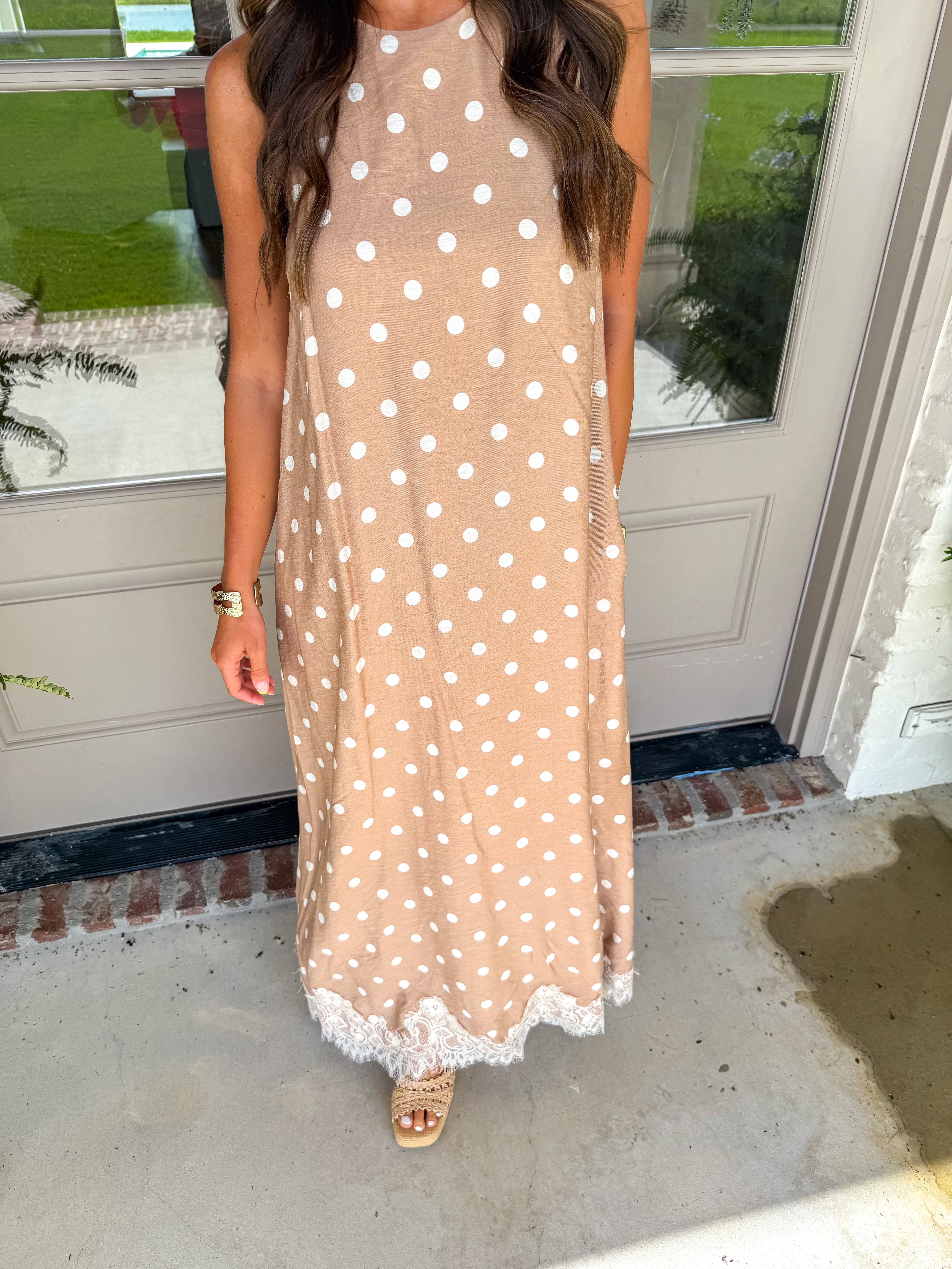 Latte Polka Dot Party Maxi