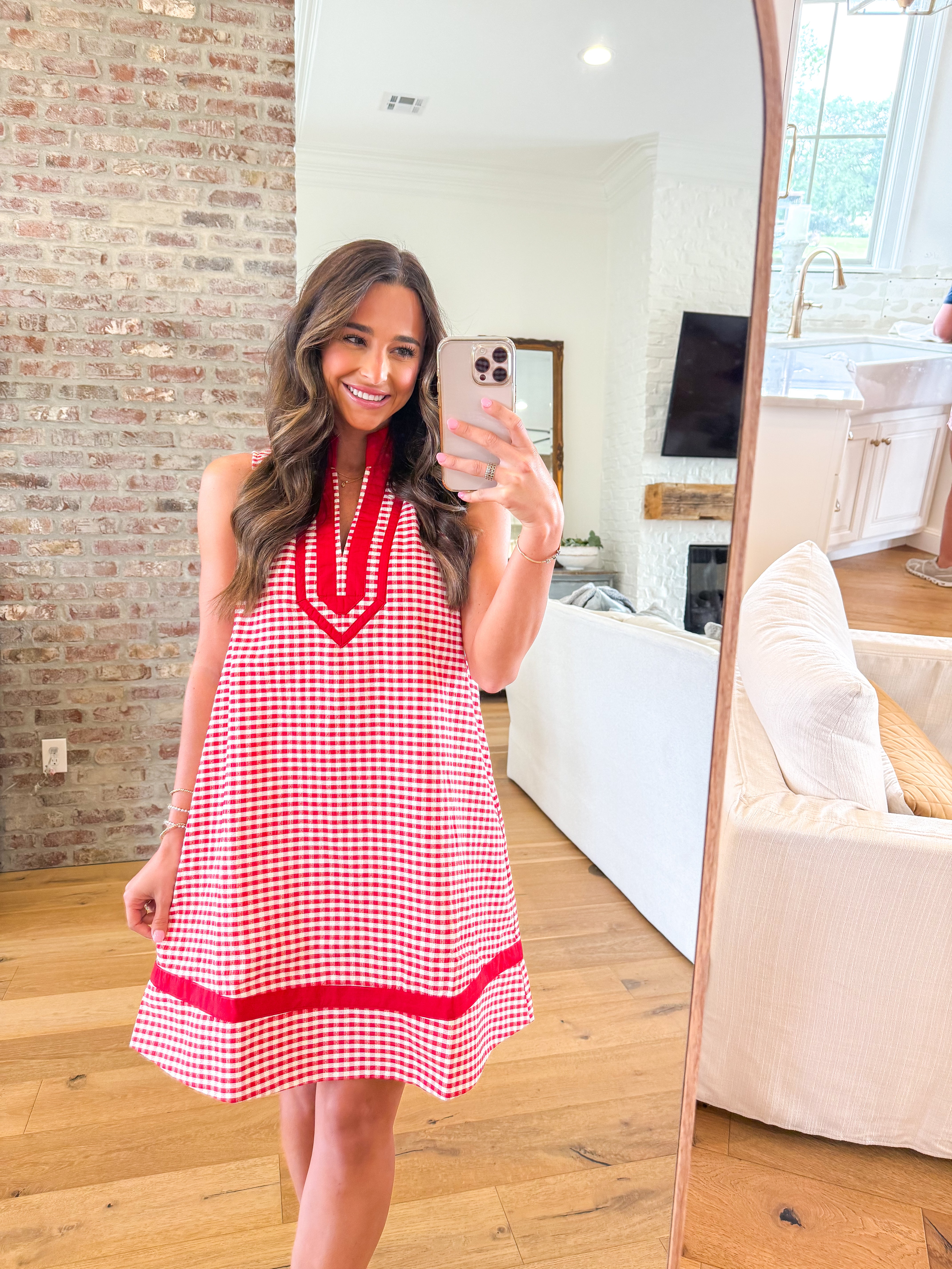 Picnic in the Park Red Gingham Mini