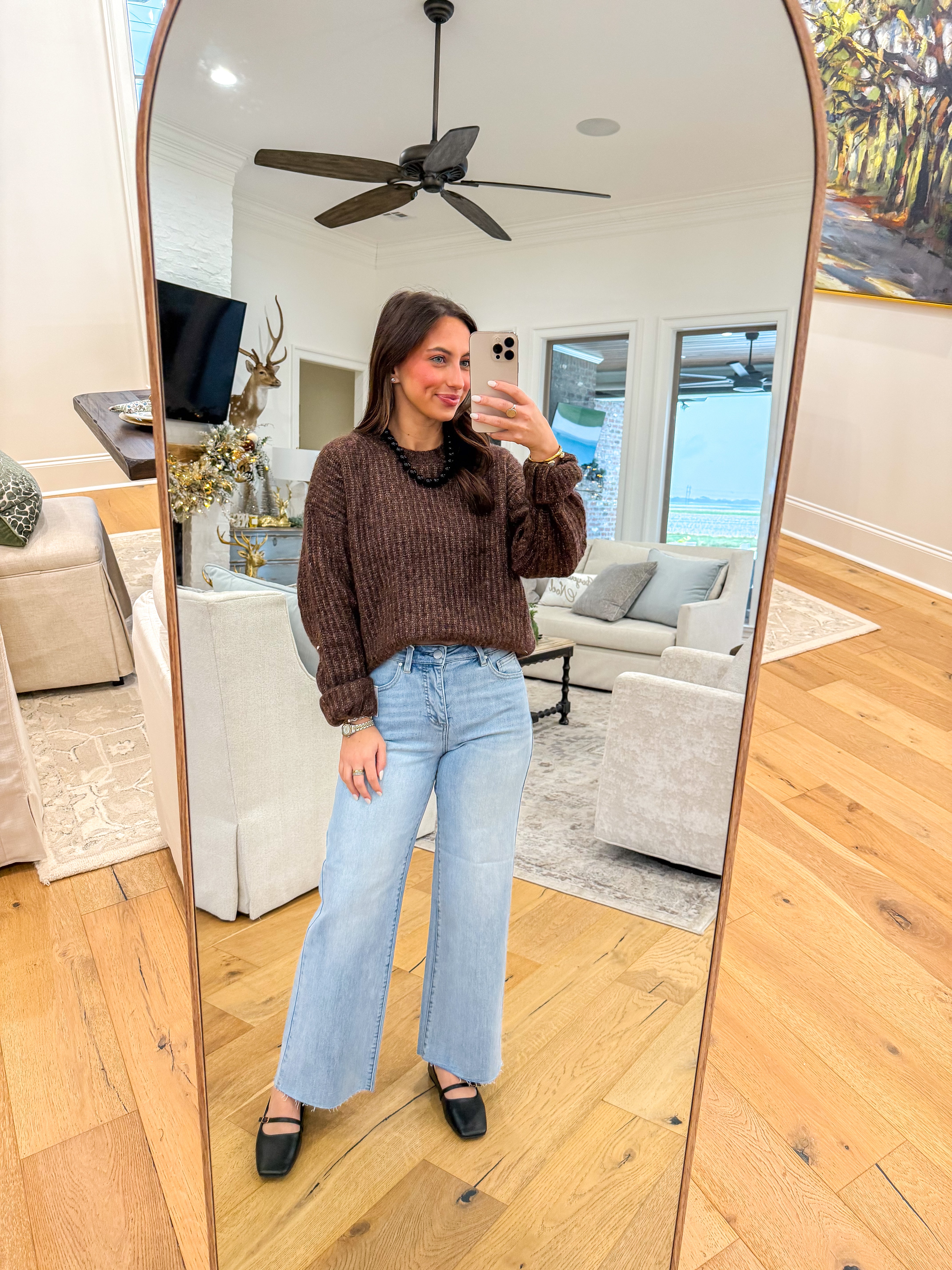 Archer Crewneck Sweater Brown