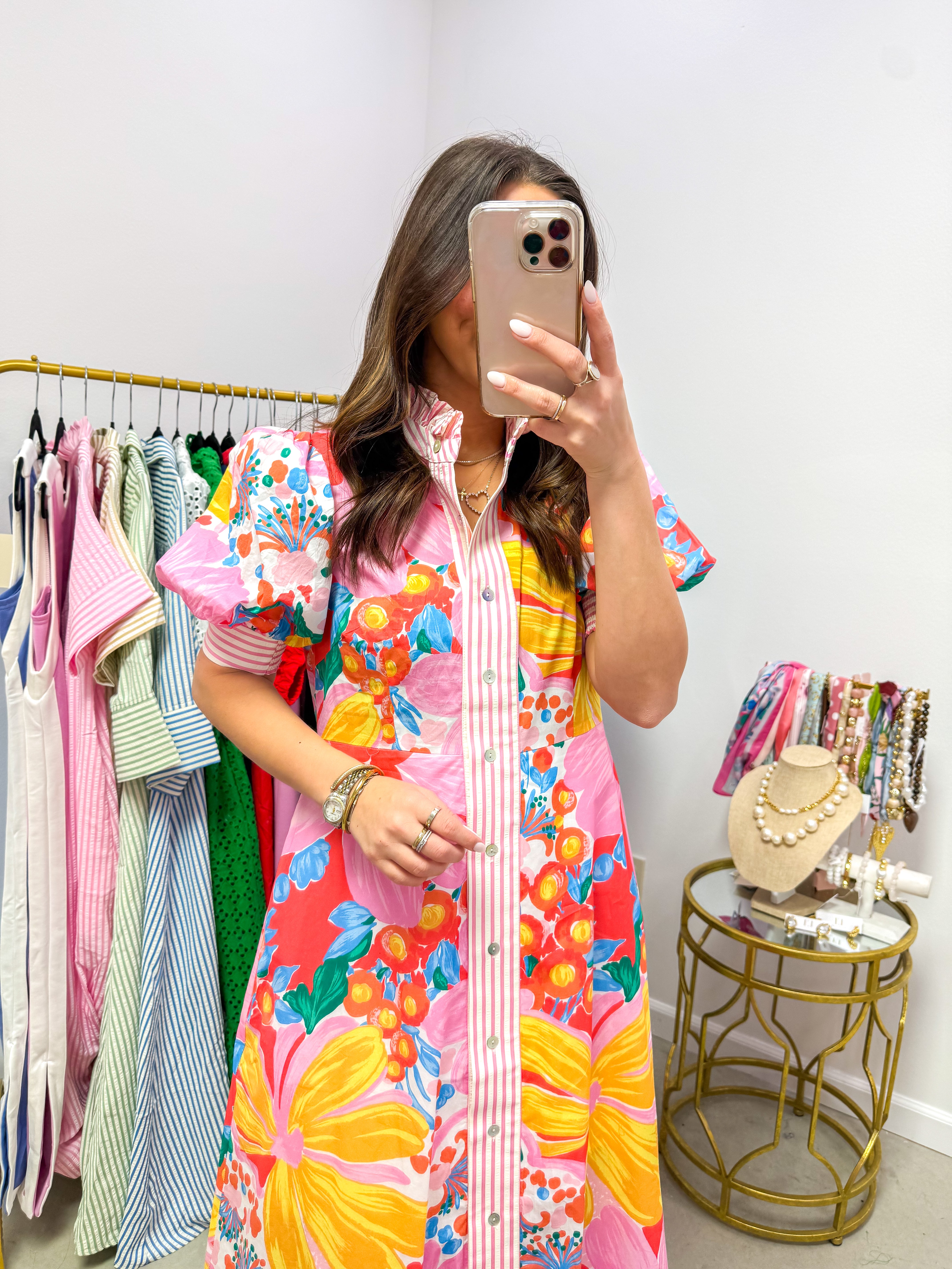 Balanced & Bold Floral Midi