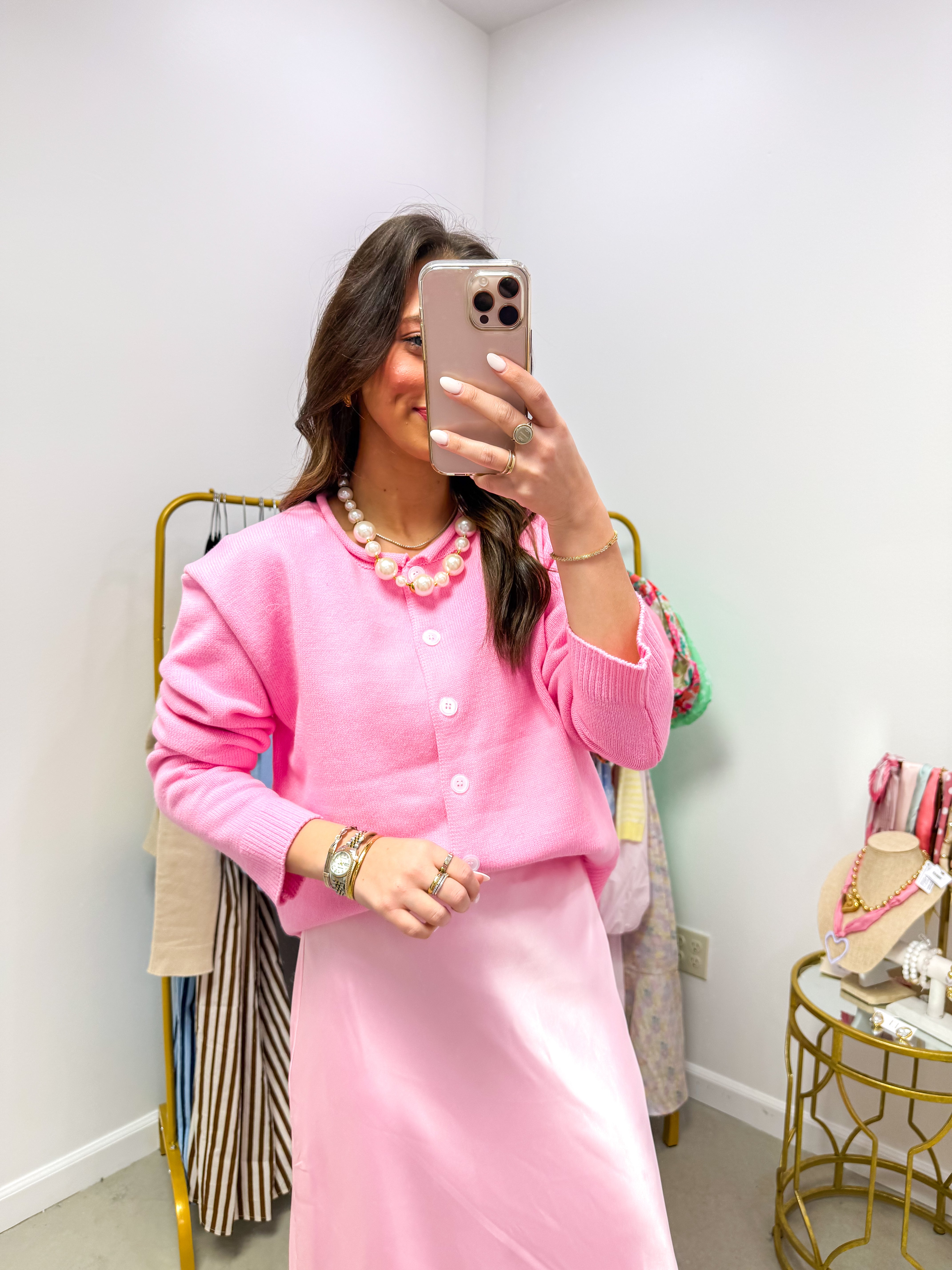 The Easy Going Cardigan Light Pink