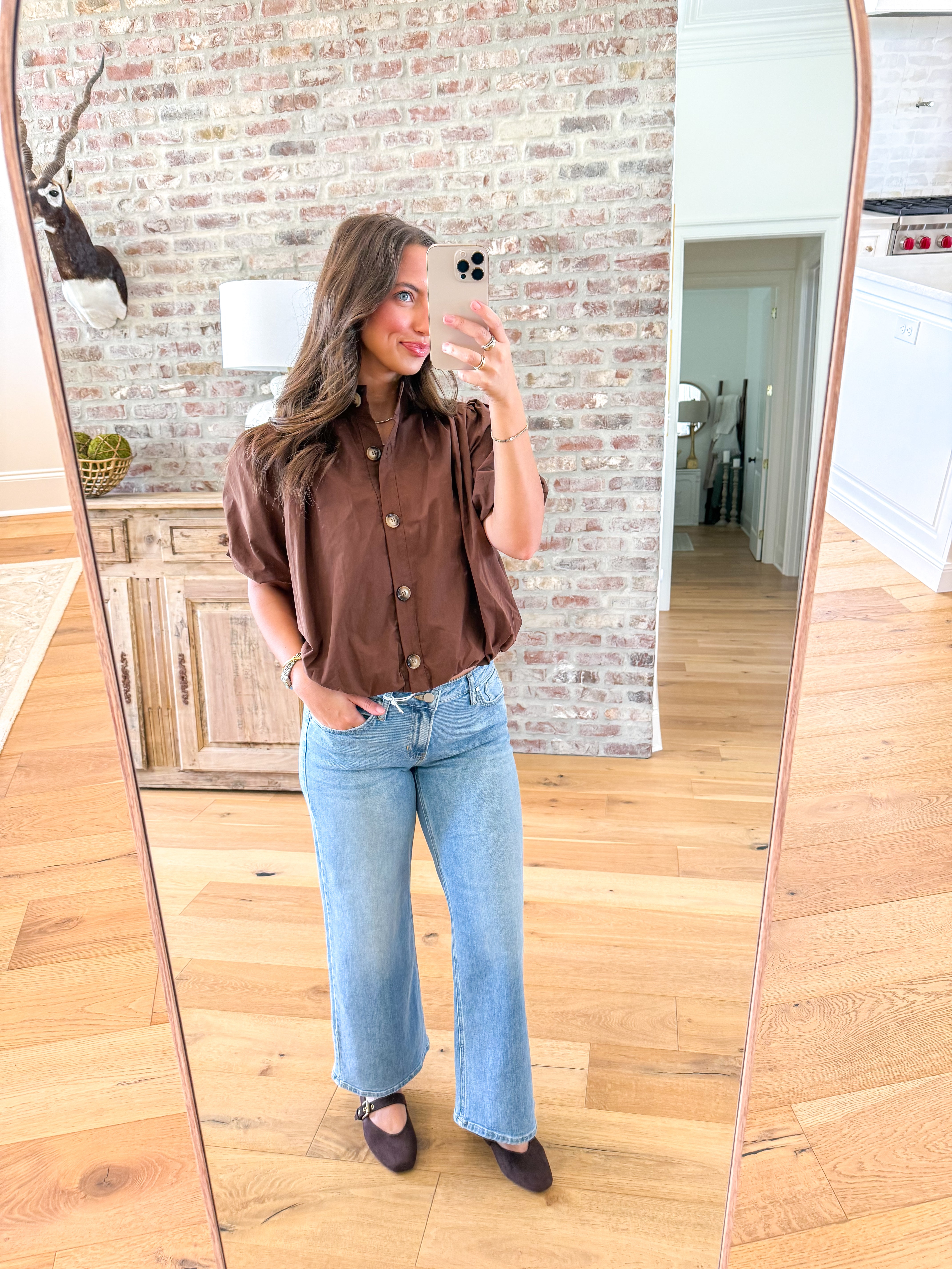 The Uptown Bubble Top Brown