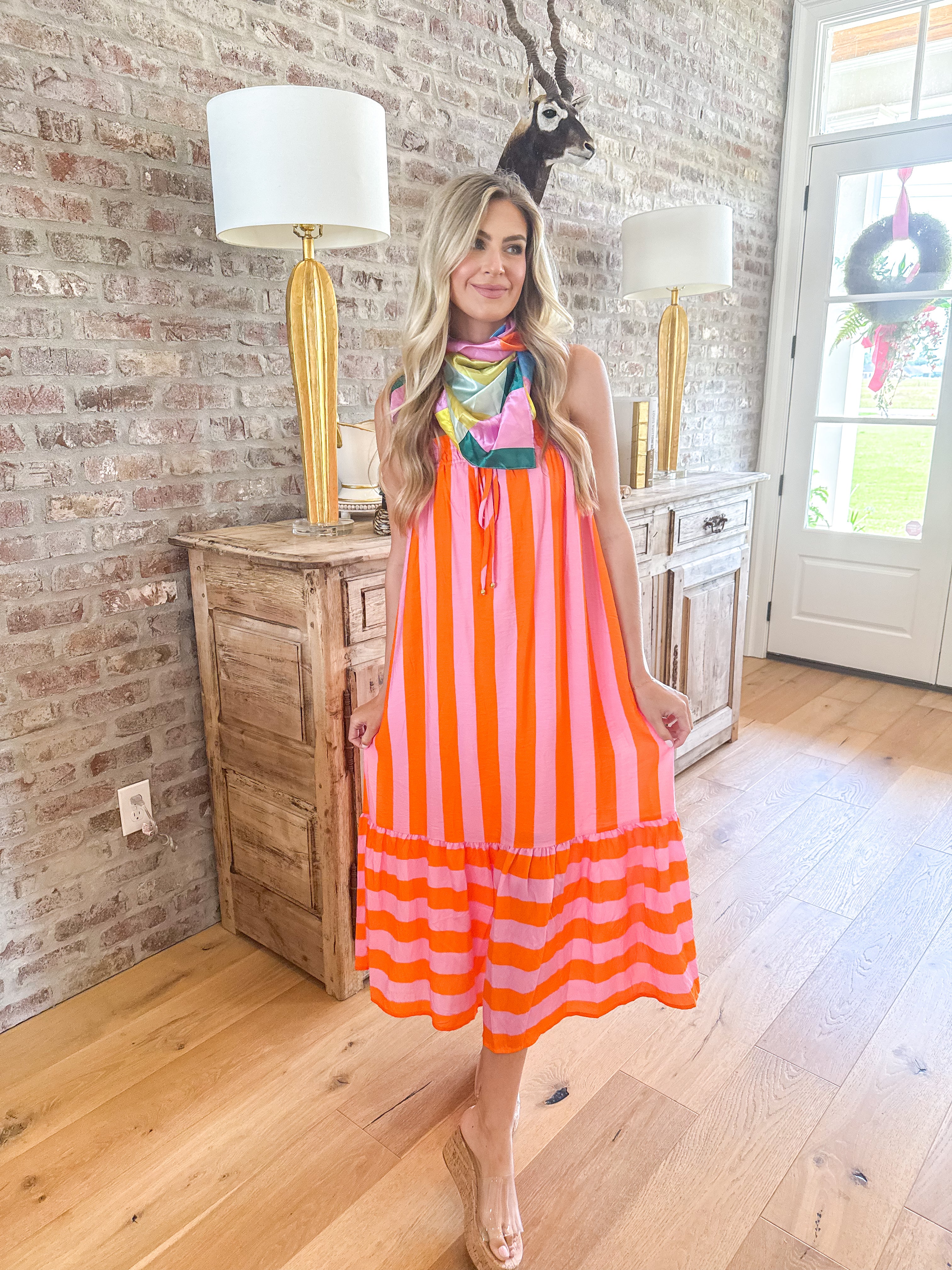 Sherbert Stripe Midi