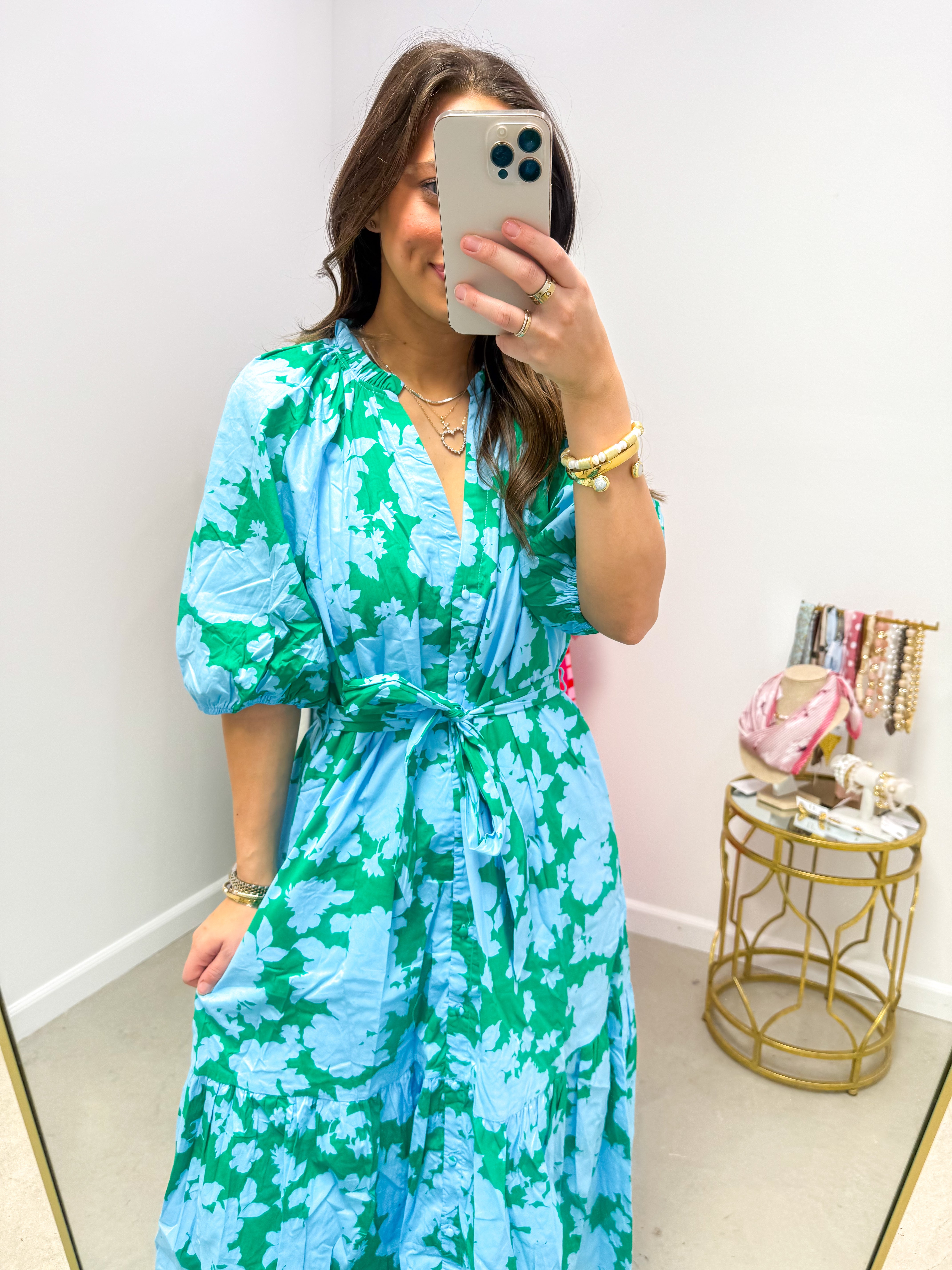 Riona Floral Wynette Tiered Midi