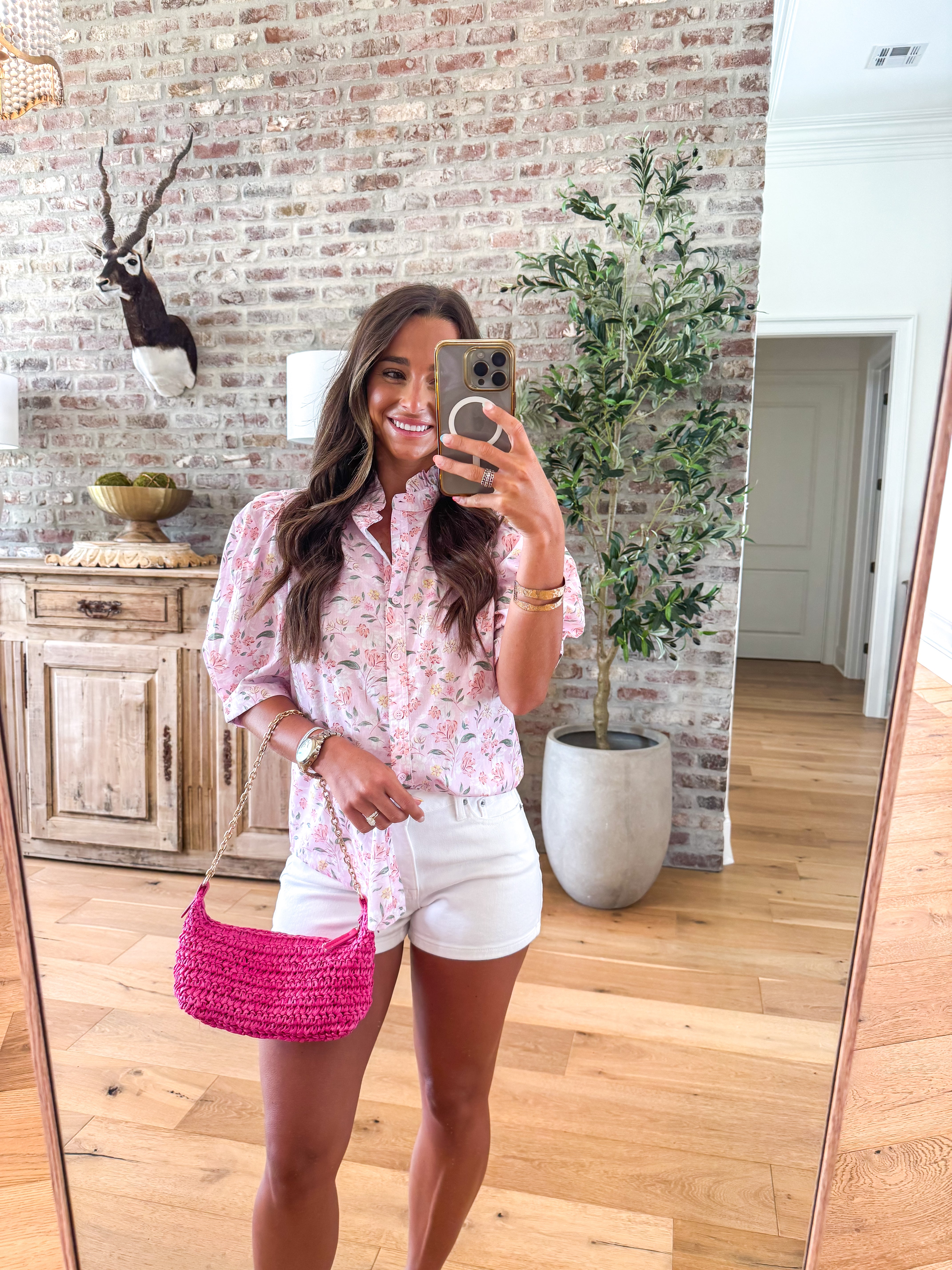 Pink Garden Party Blouse