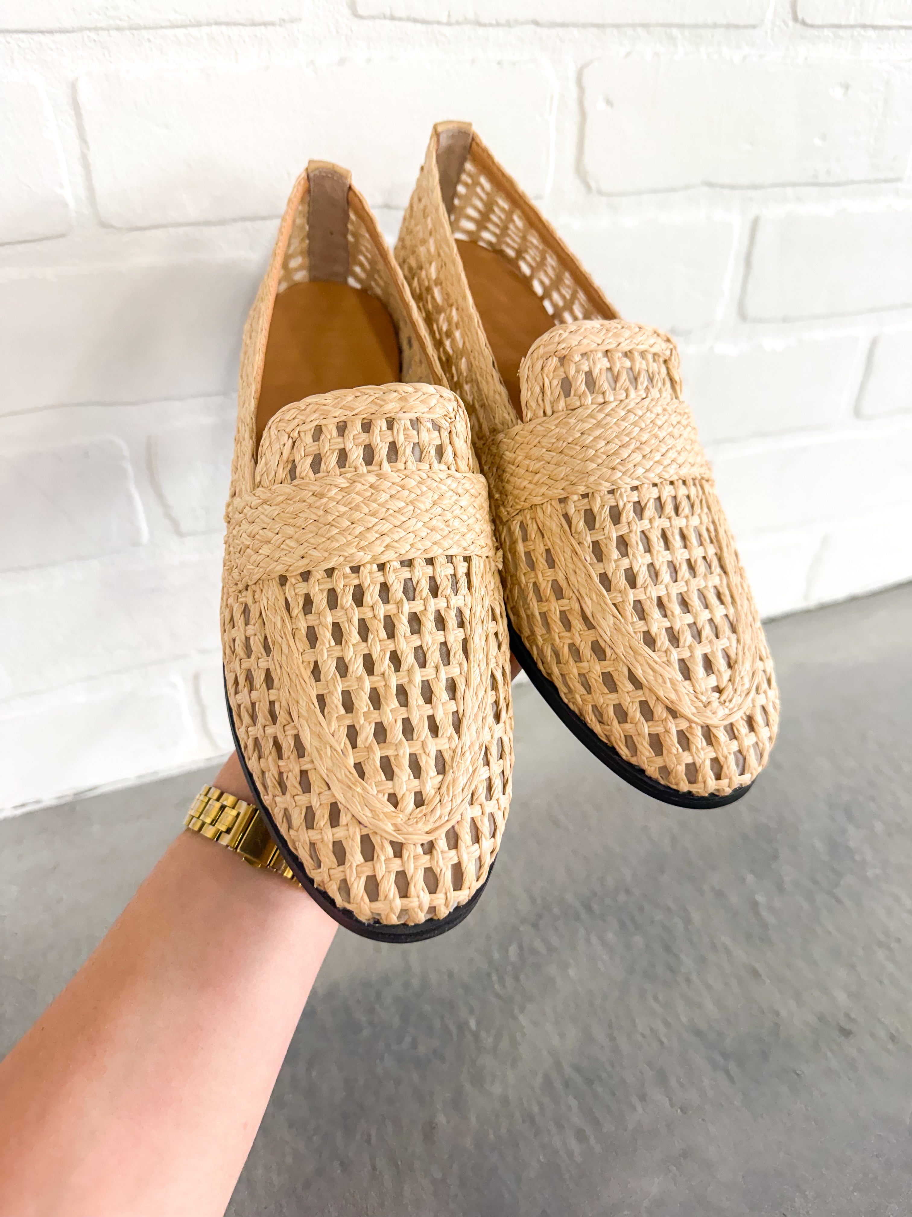 Stweart Raffia Loafers