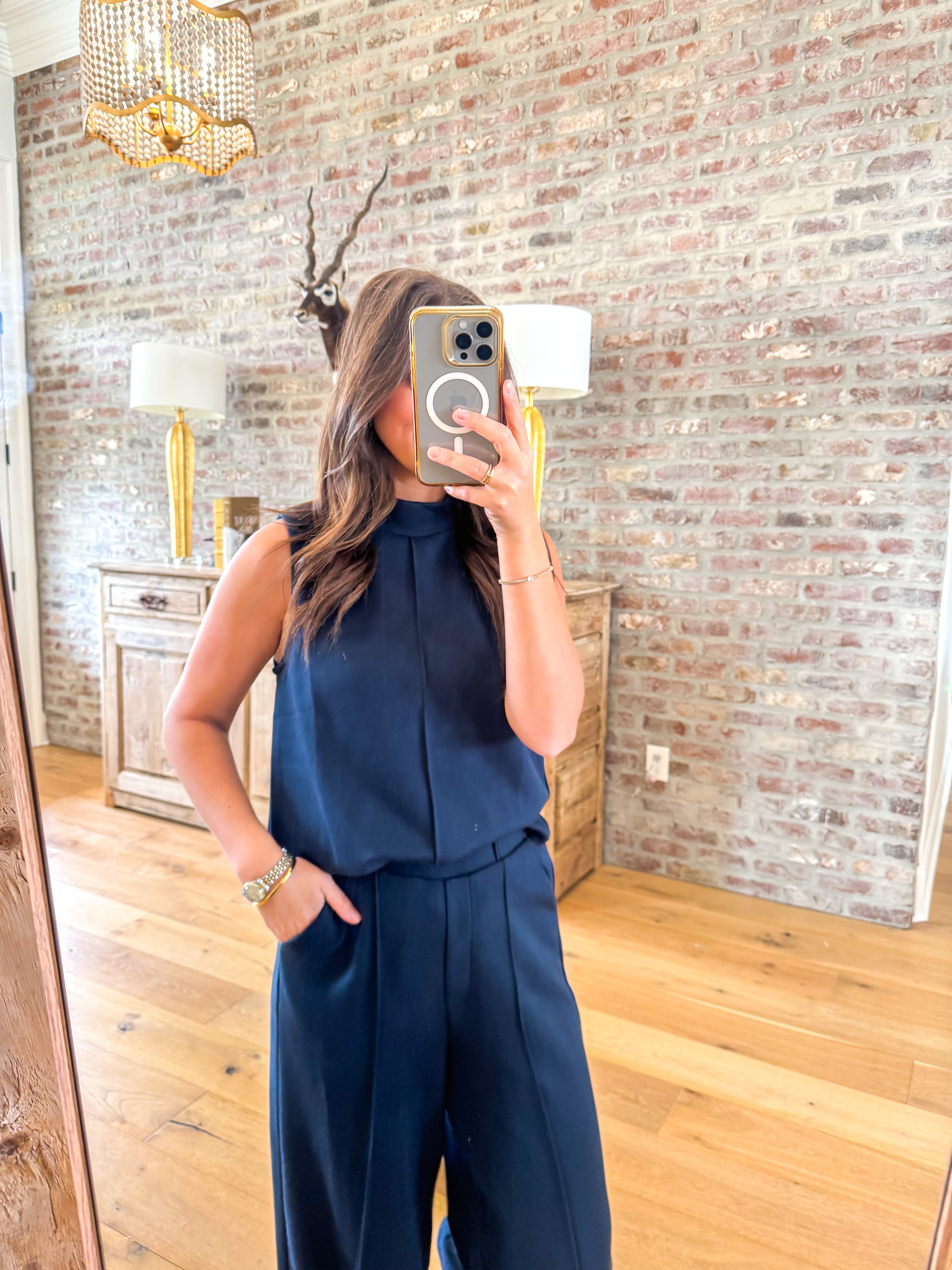 Navy Soft Modal Lounge Set