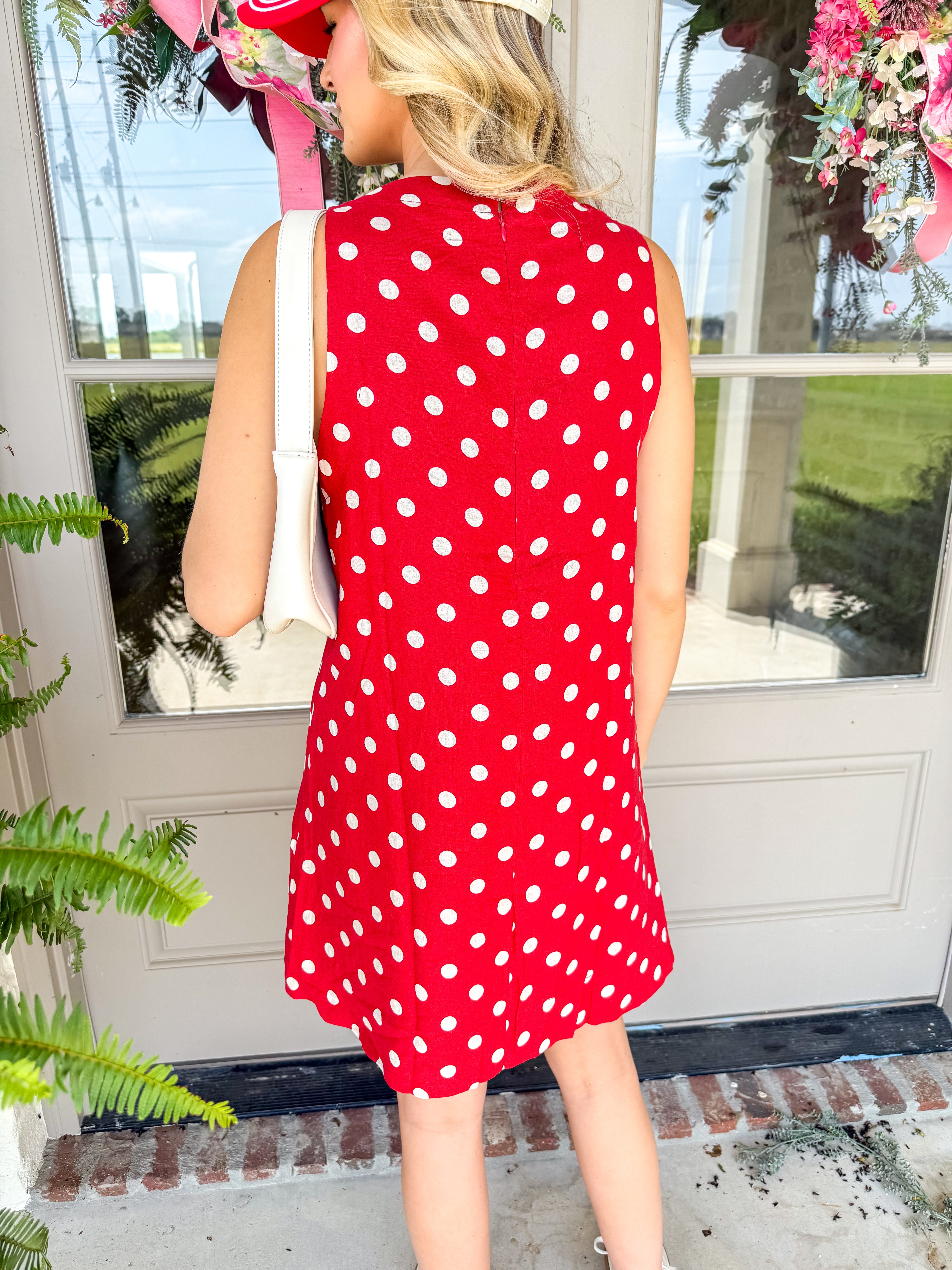 Noelle Red Polka Dot Shirt Mini