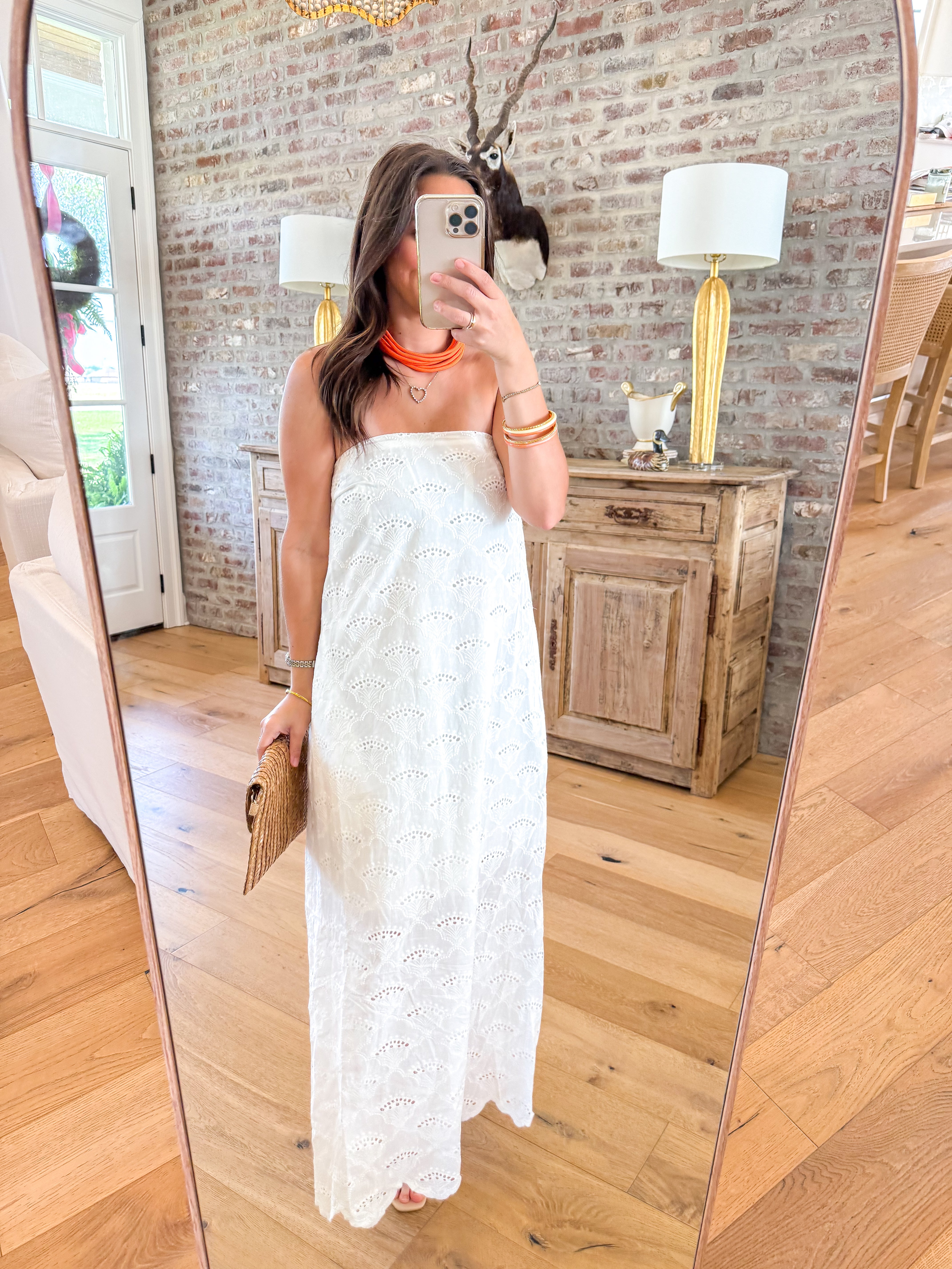 Sunny Days Eyelet Midi White