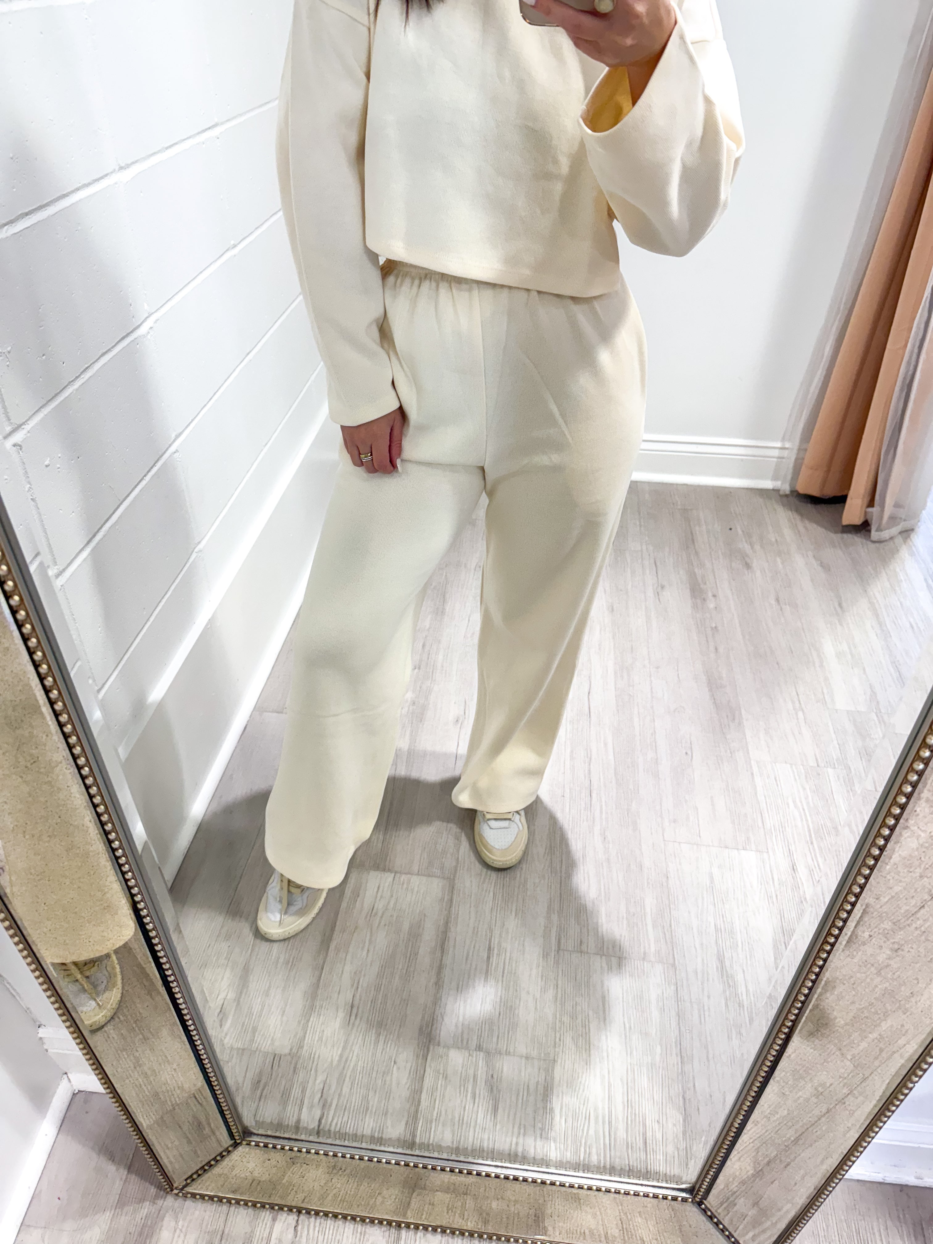 Relaxed Stay Knit Ivory Set