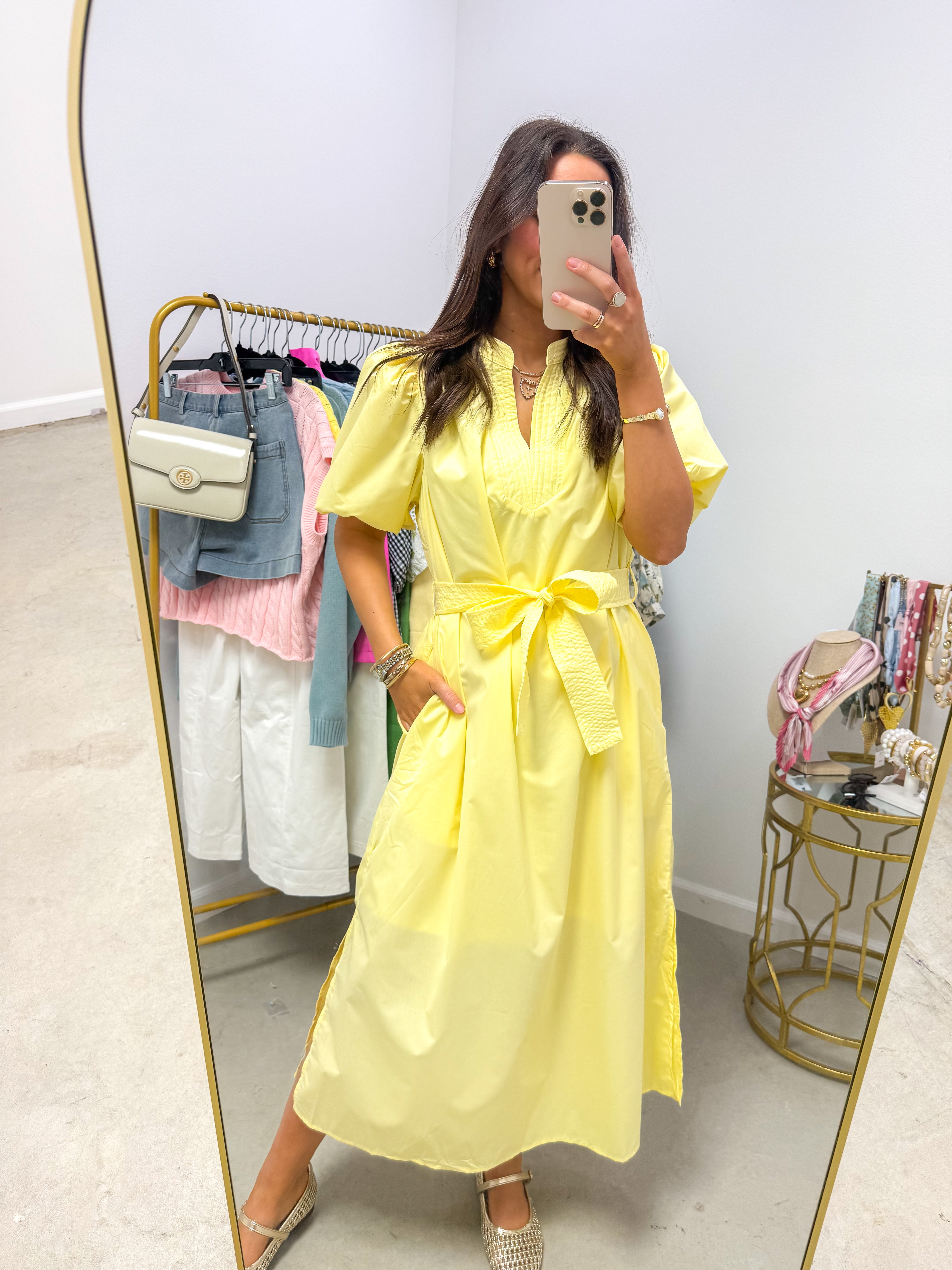 Sweet Ella Mae Yellow Midi
