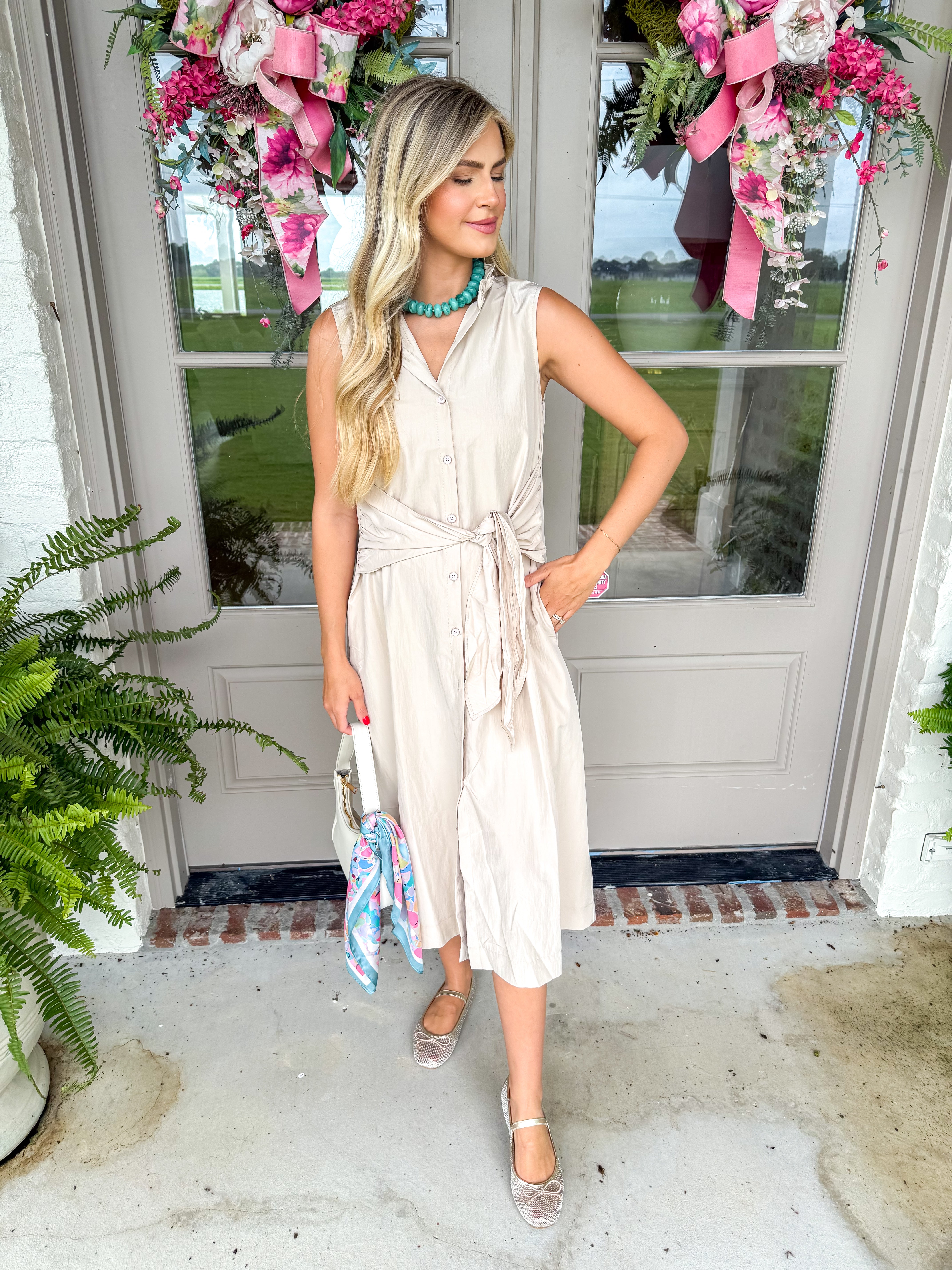 Bailee Taupe Midi