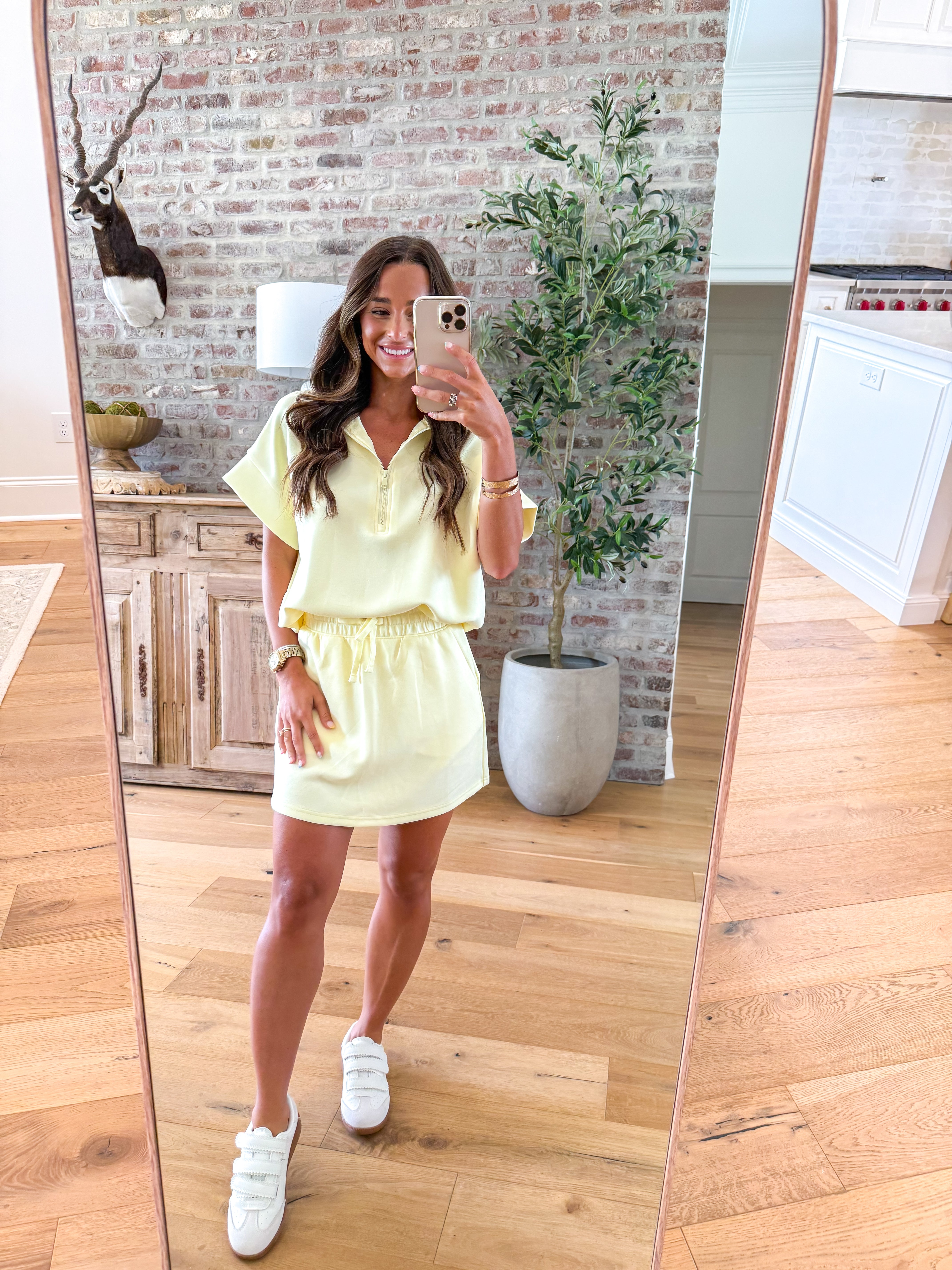 Lemon drop Skort Set
