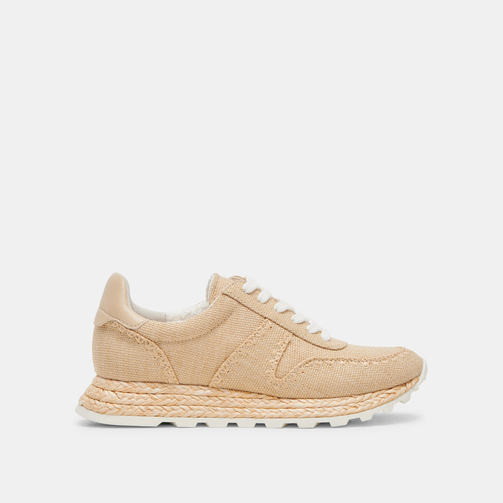 Ayita Light Natural Raffia Sneakers