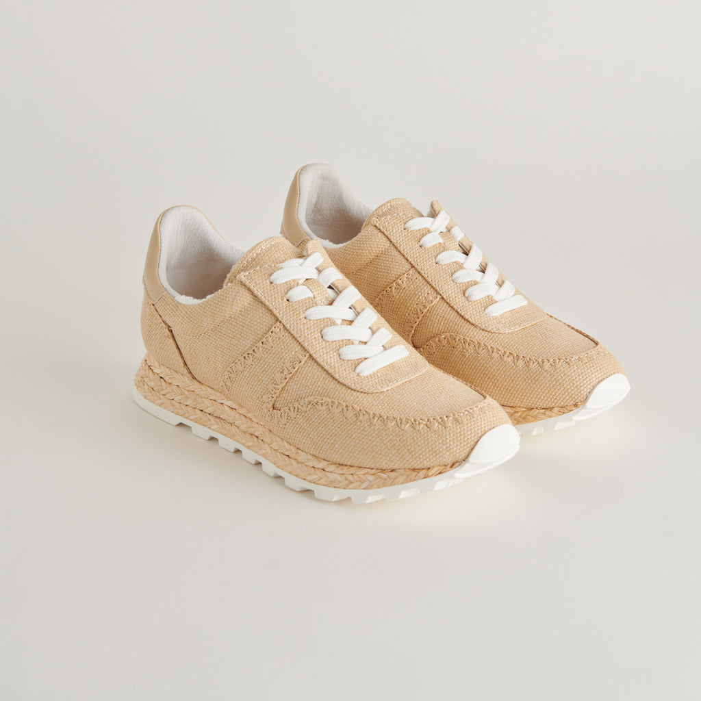 Ayita Light Natural Raffia Sneakers