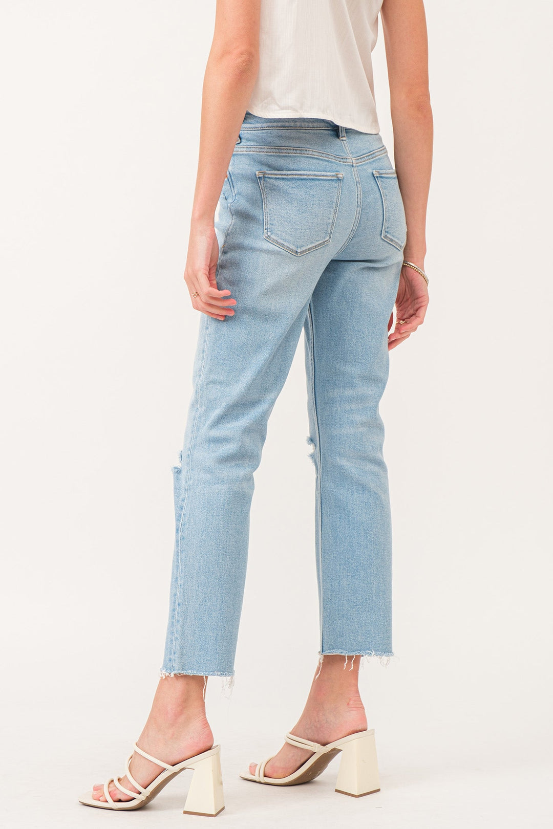 Jodi Super HR Cropped Straight Jeans Audrey