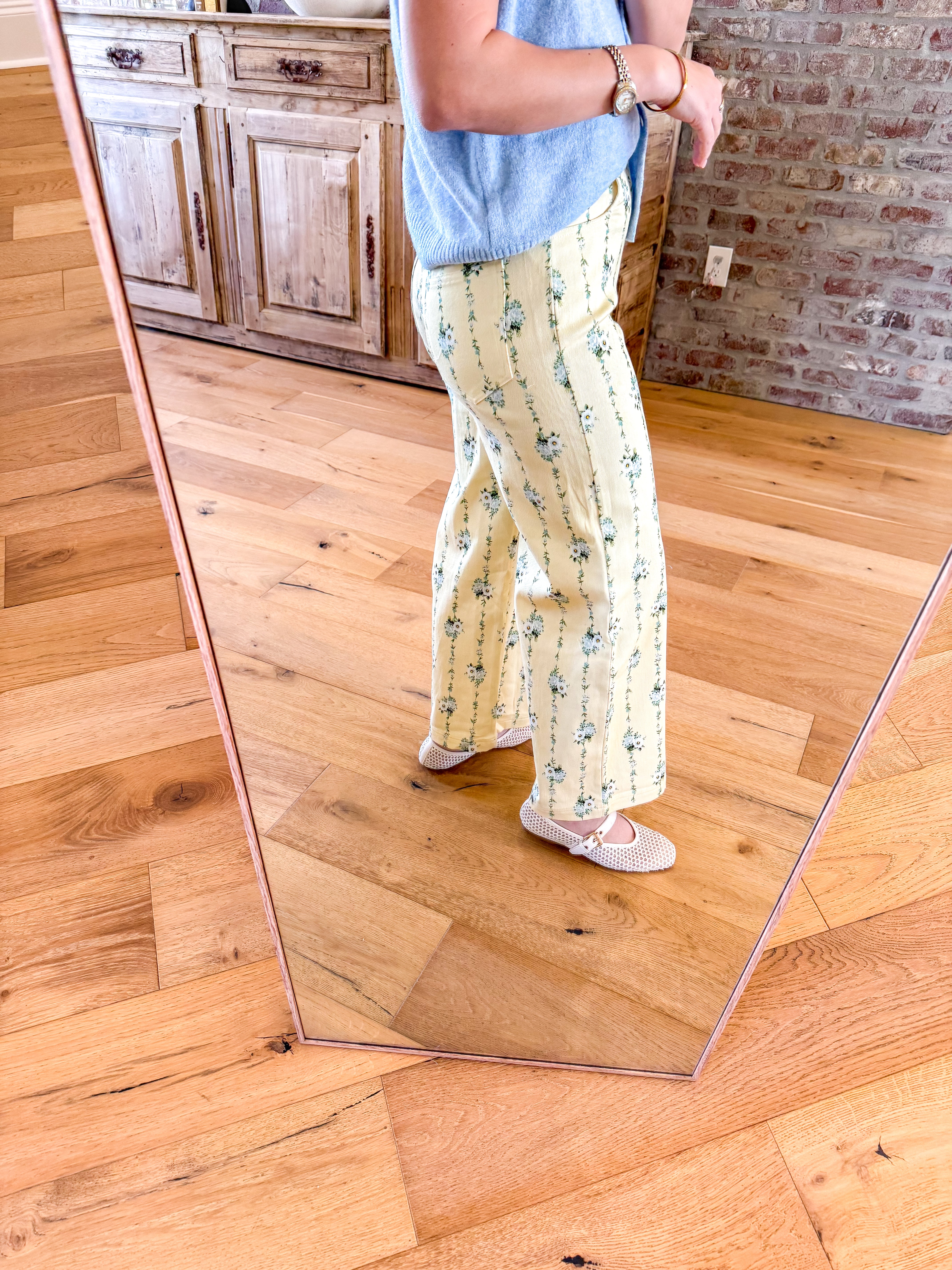 Sunshine Floral Straight Leg Jeans