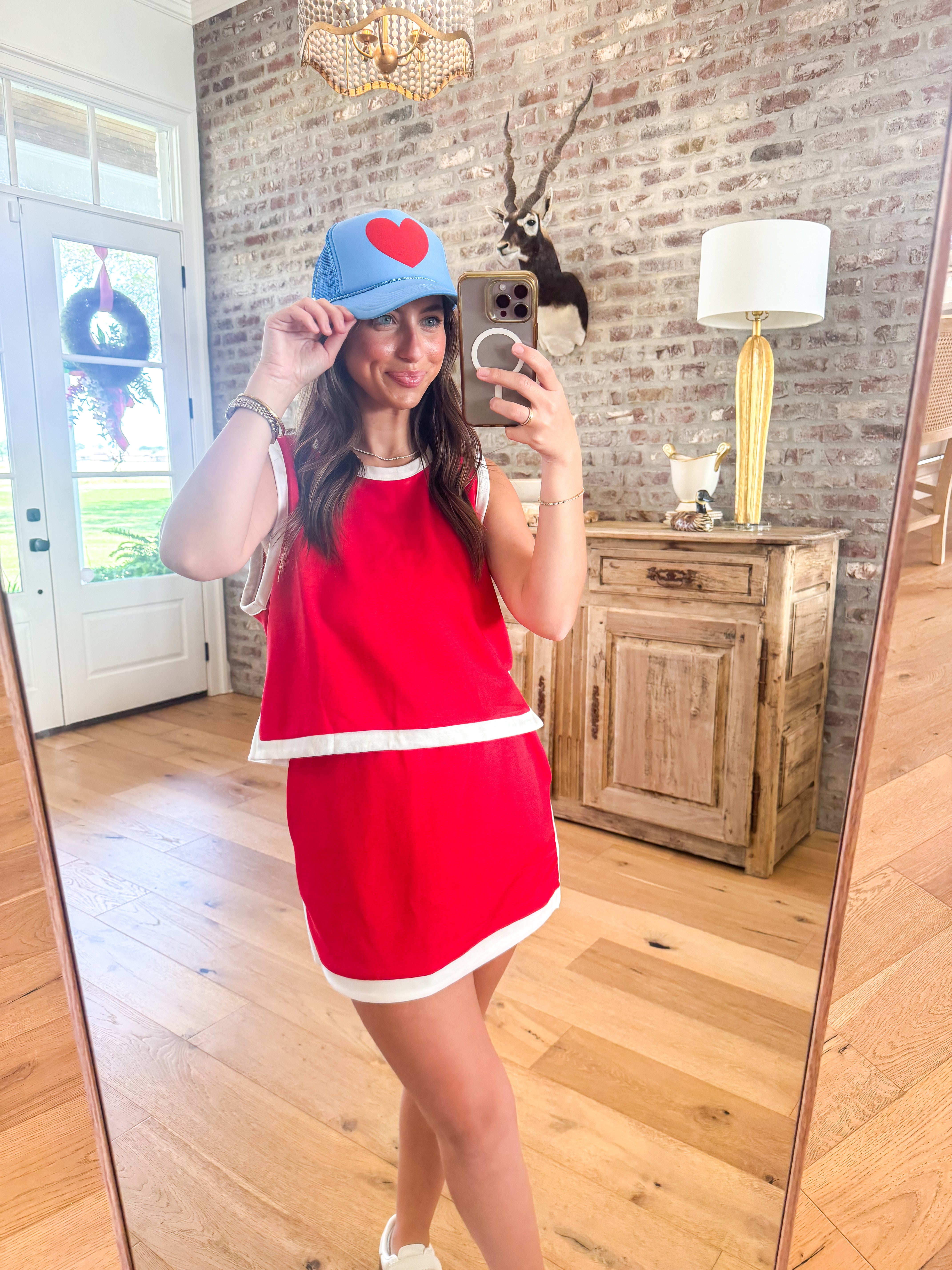 Red White & Cute Leisure Set