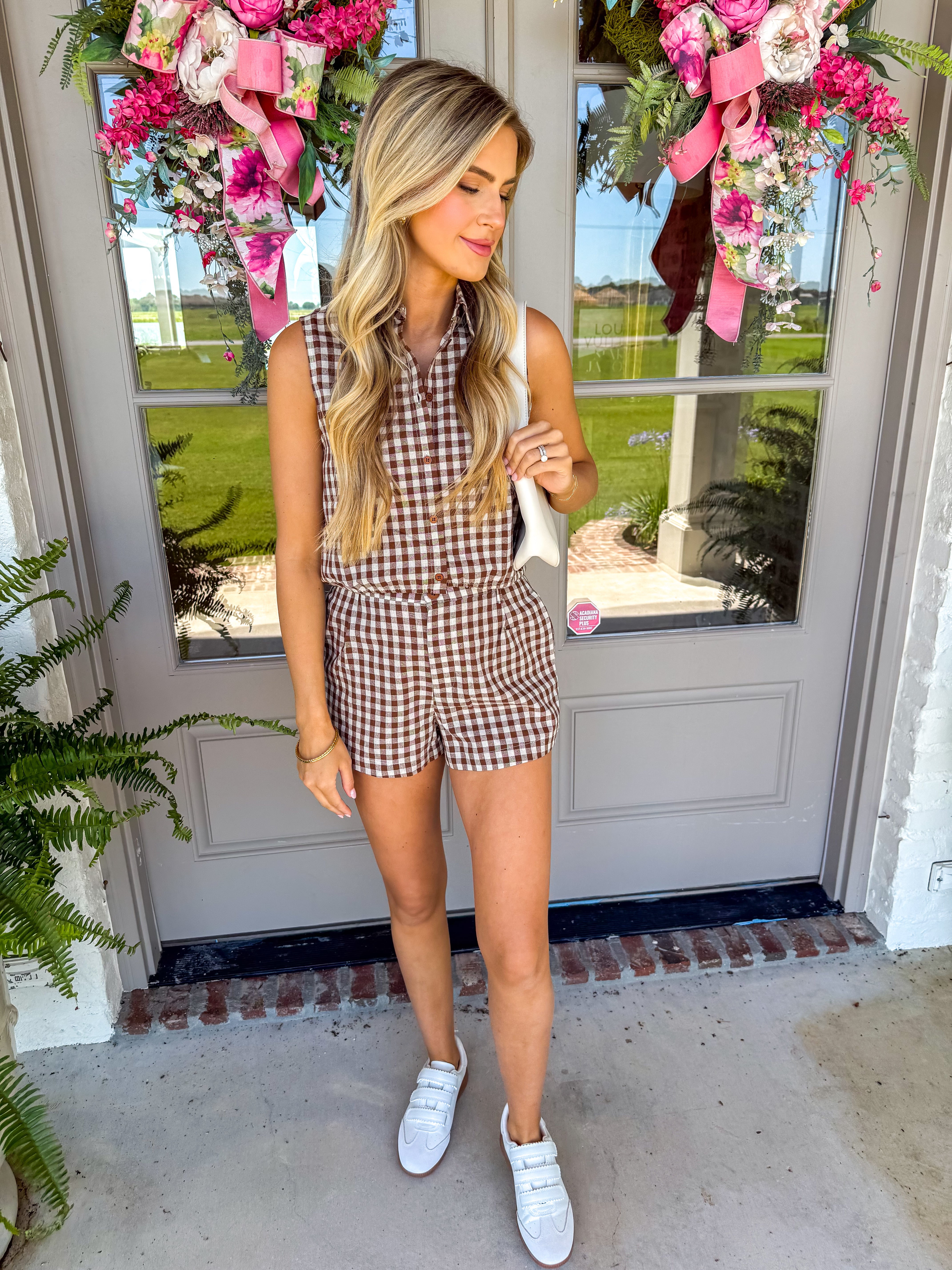 Mustang Brown Gingham Set