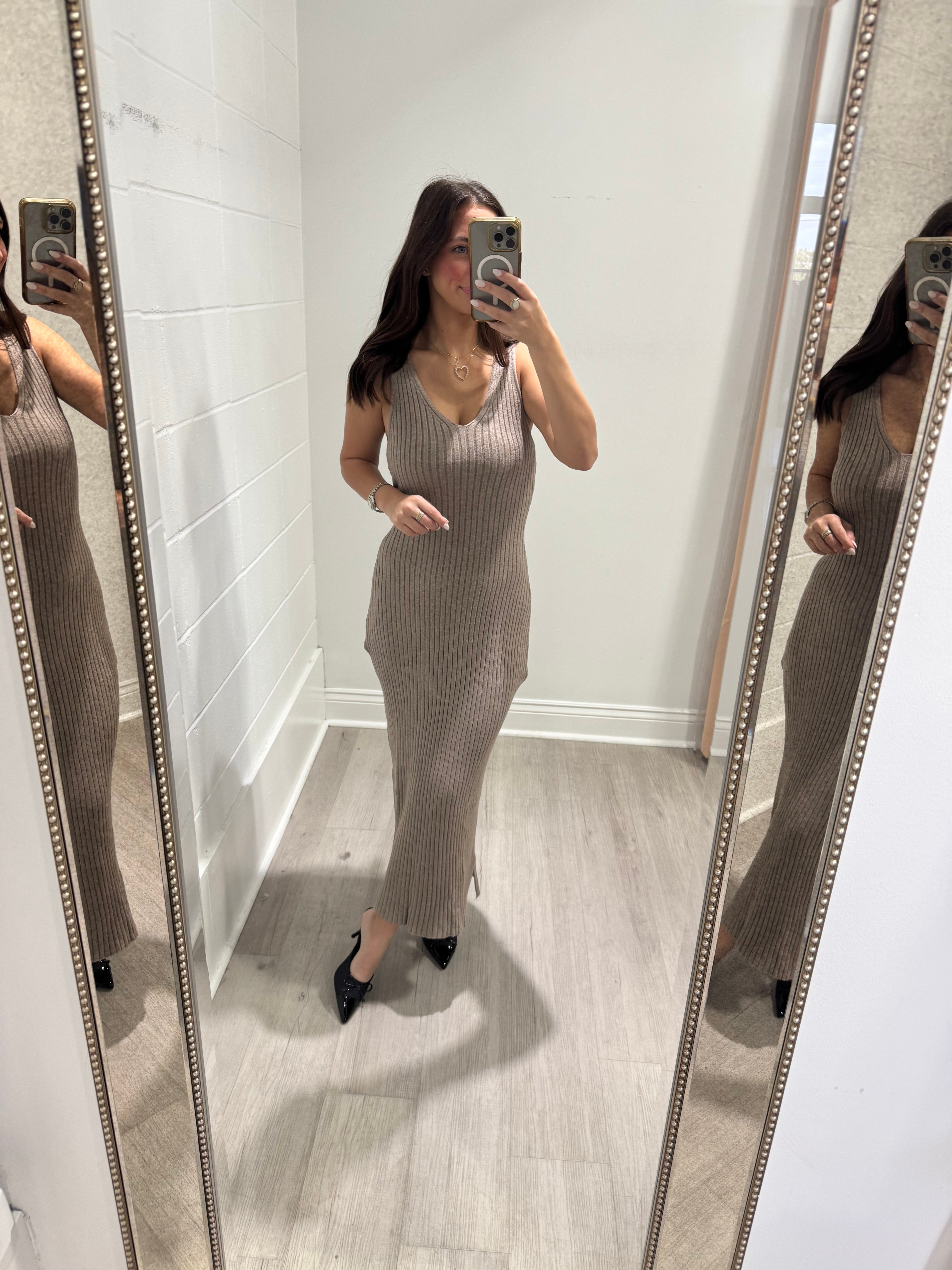 Randy Mink Knit Dress