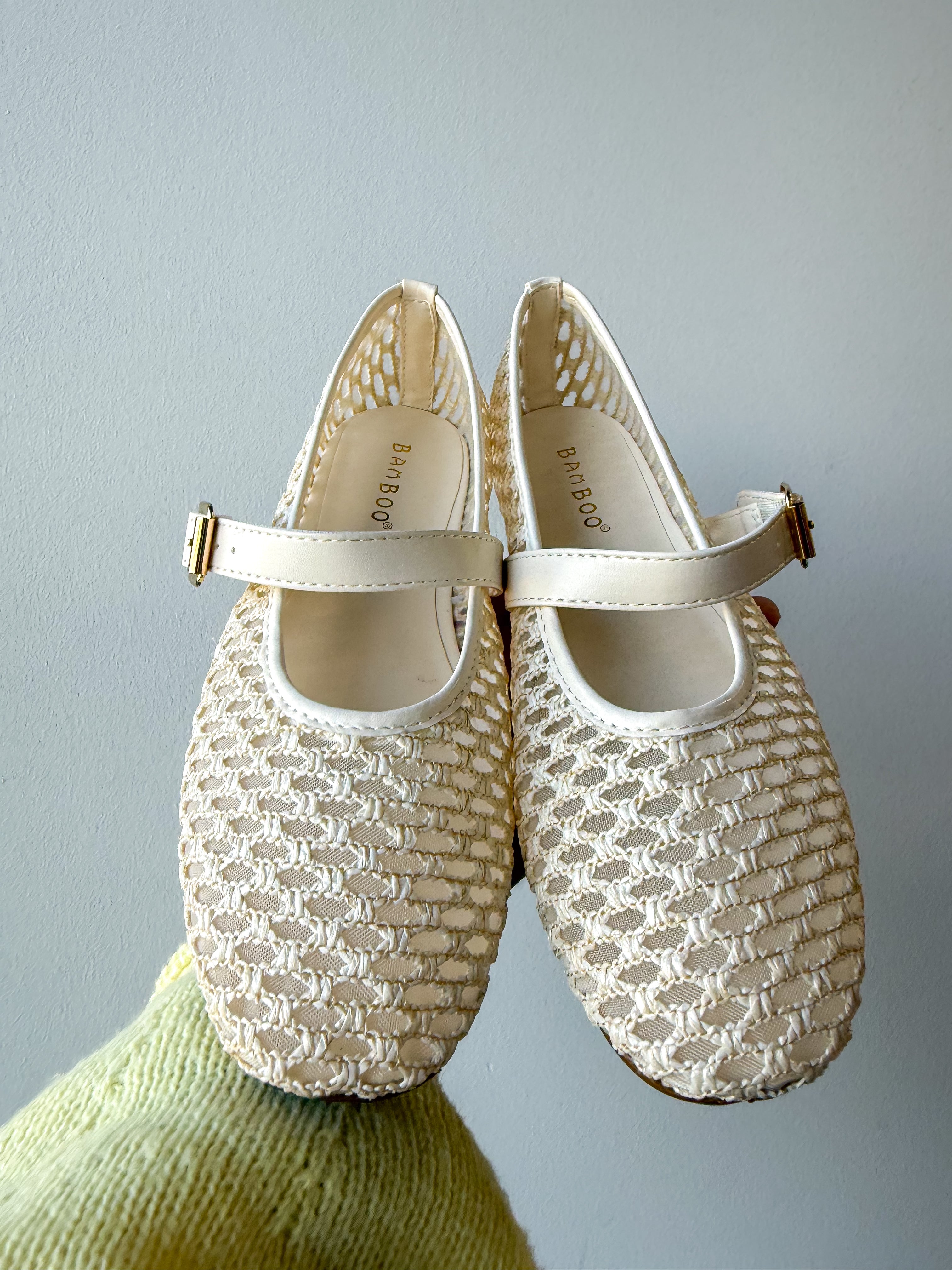 Audrey Woven Natural Flats