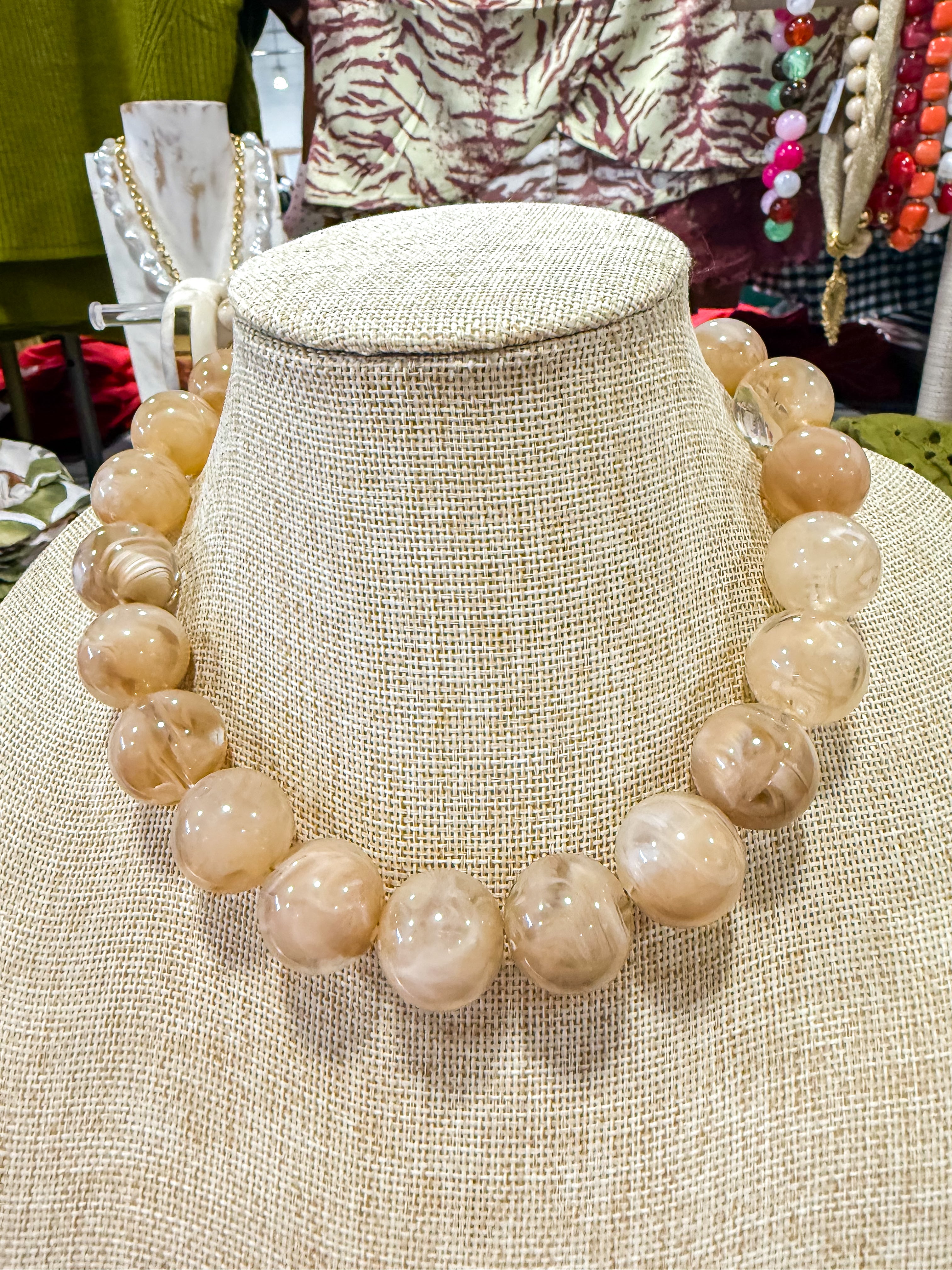 Neutral Beaded Necklace