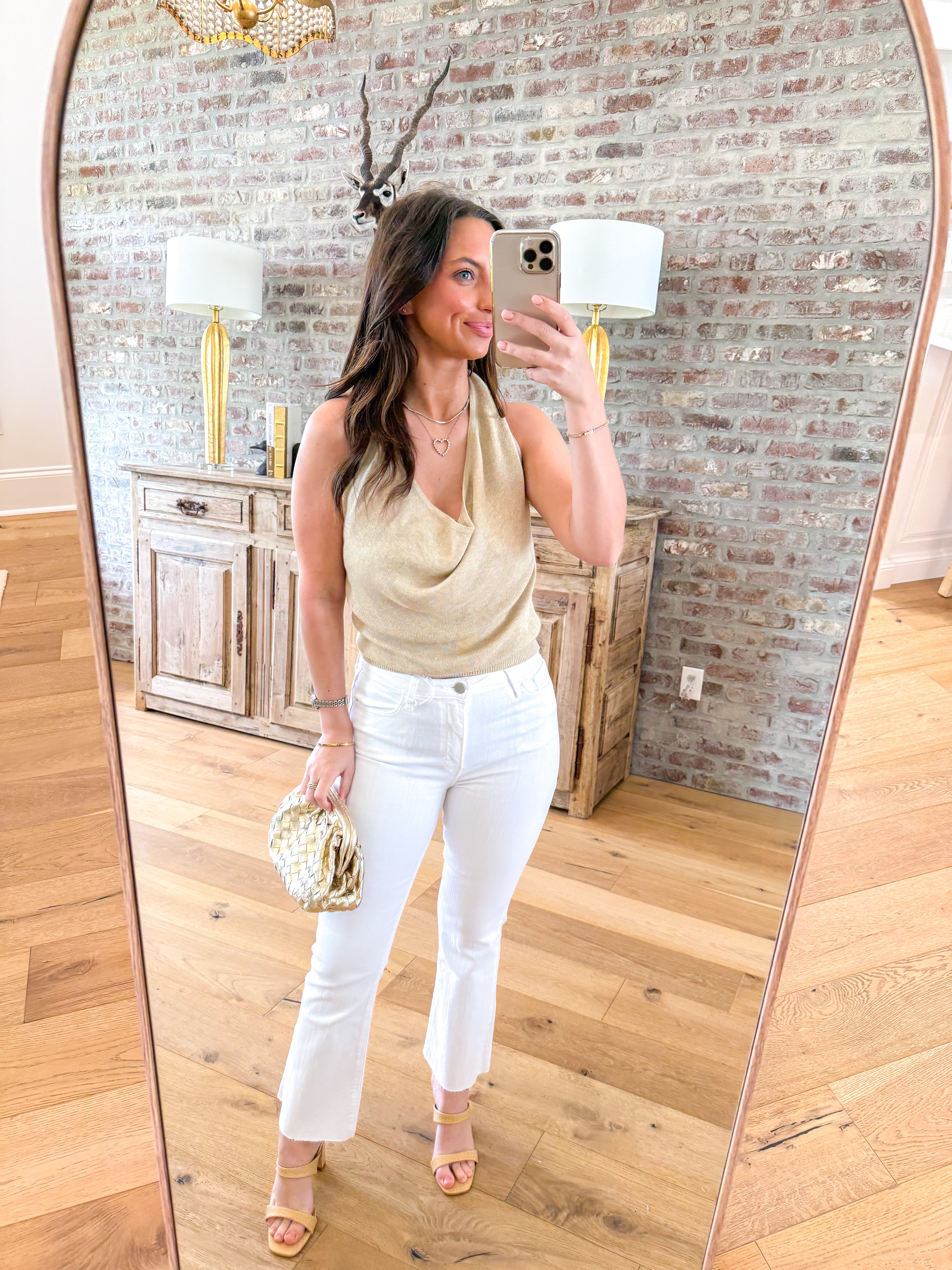 Mila Cowl Neck Halter Knit Top