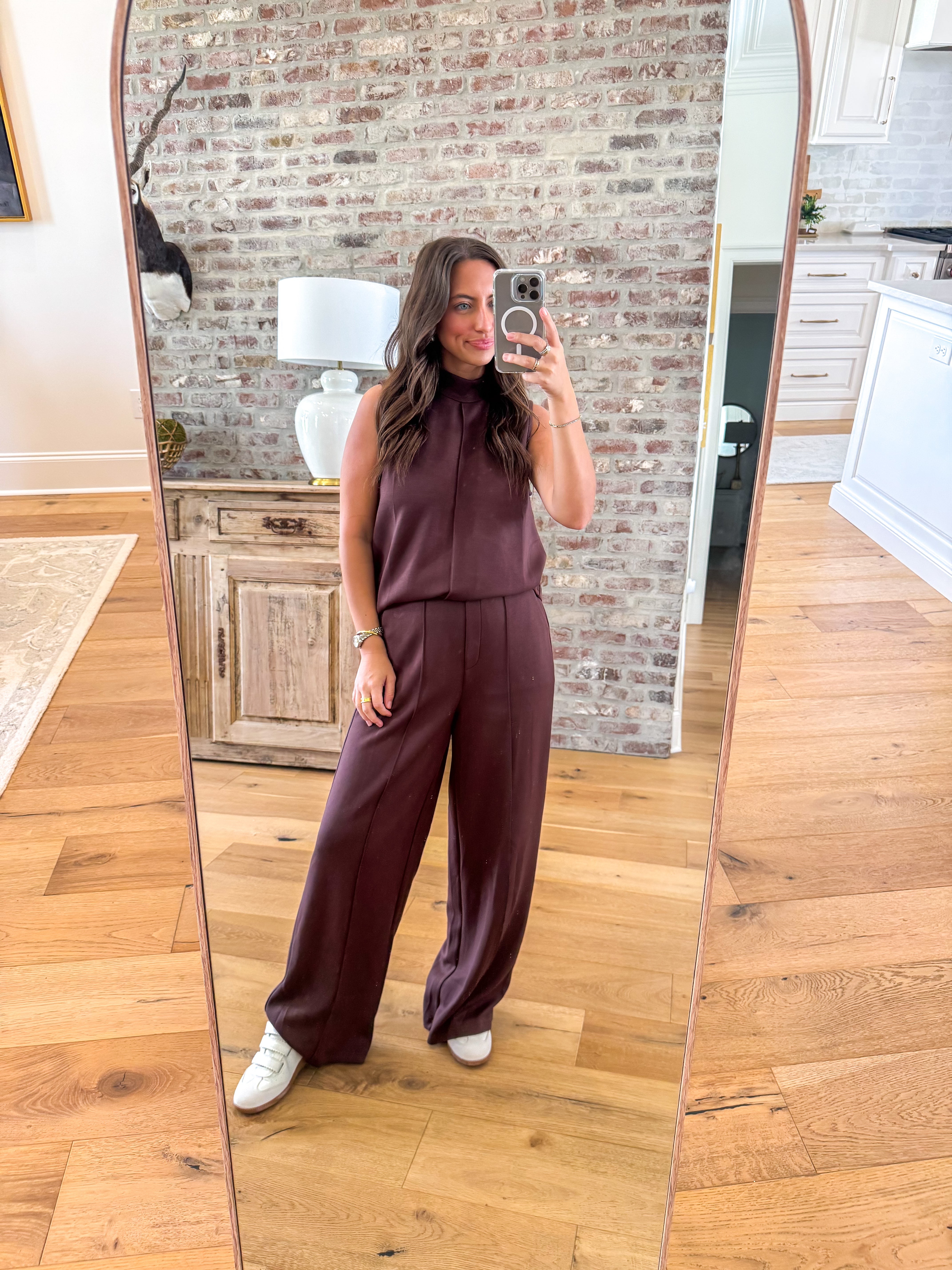 Brown Soft Modal Lounge Set