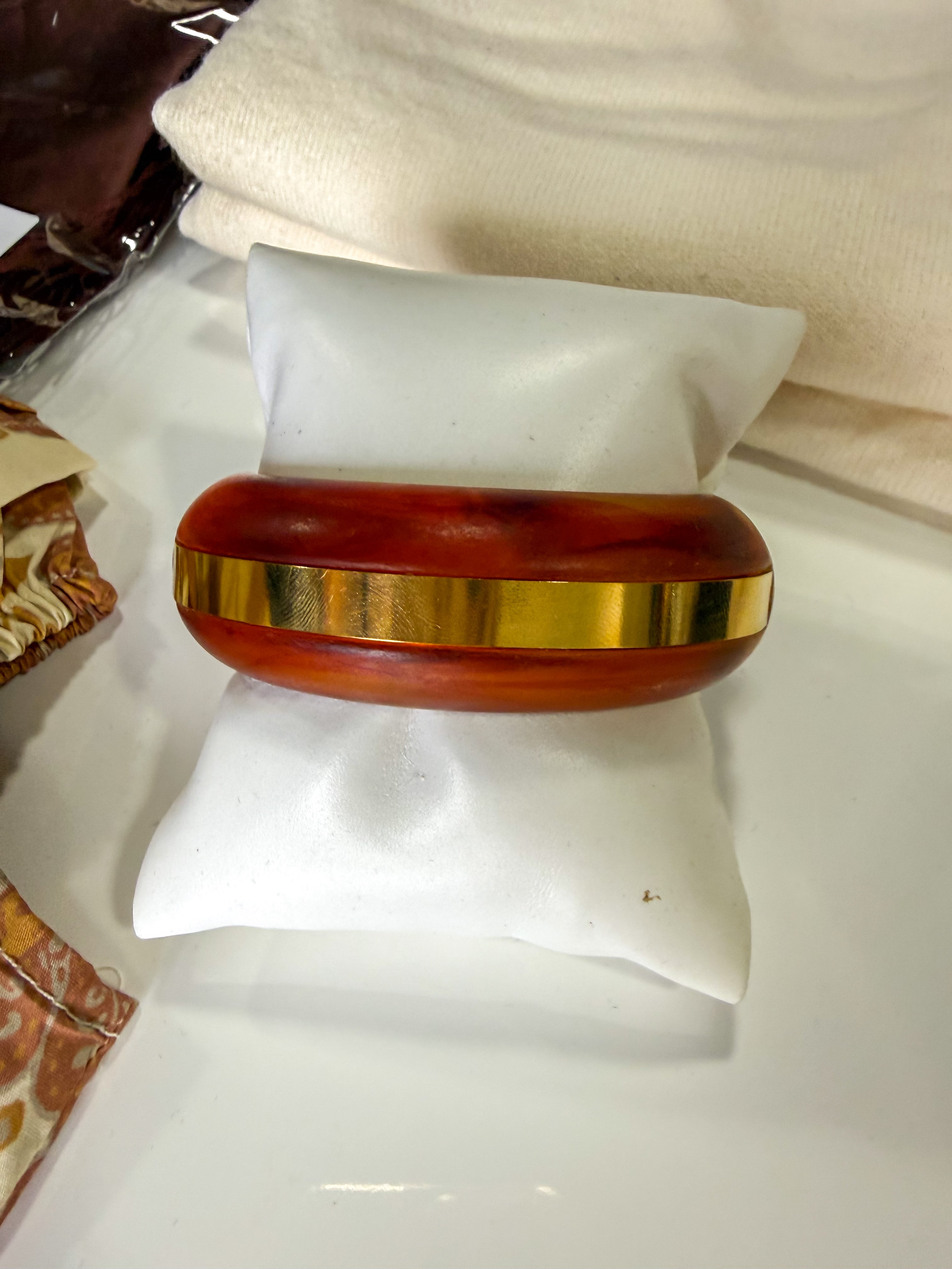 Walnut Gold Bangle