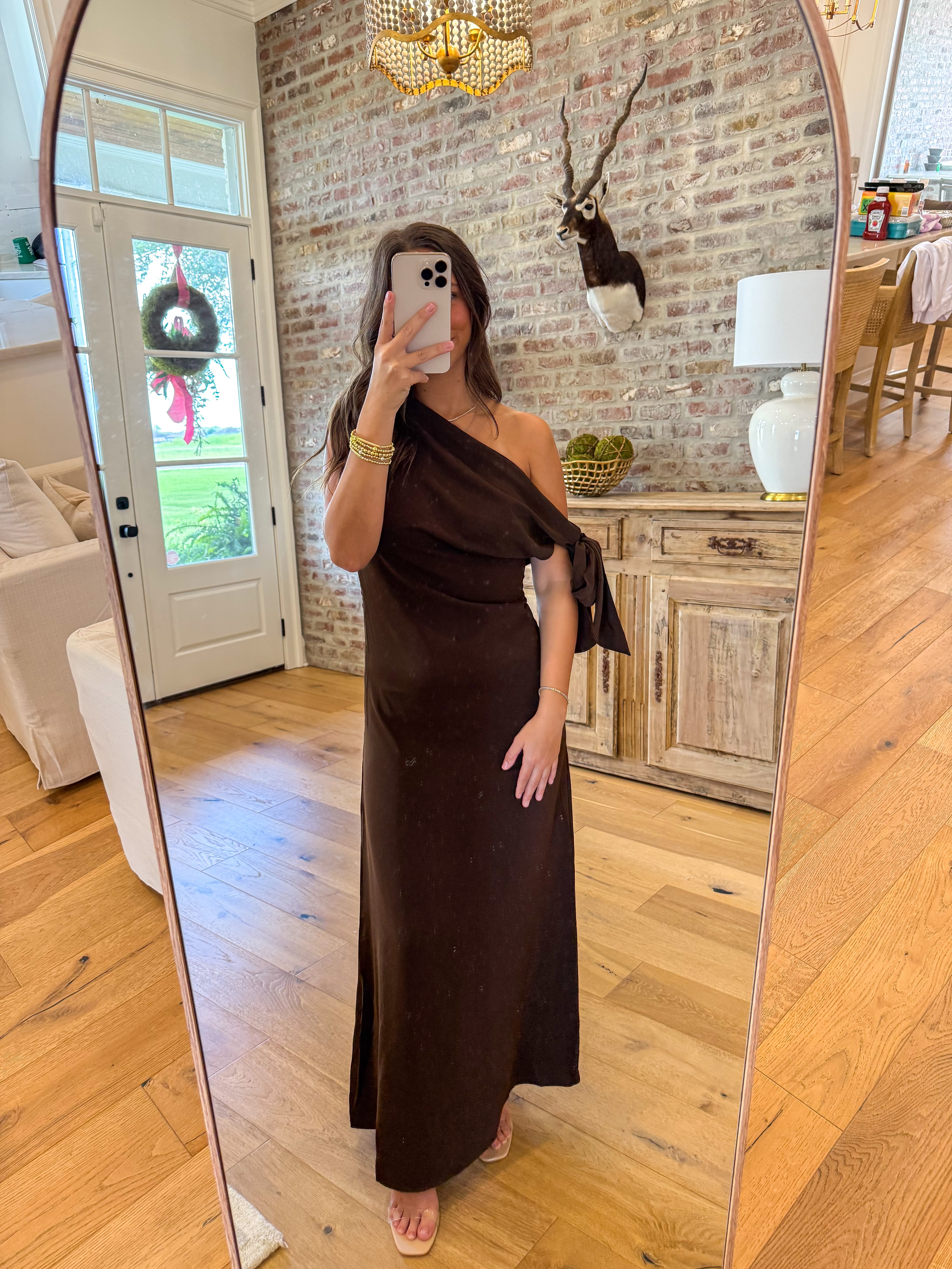 Remie Chocolate Brown Midi