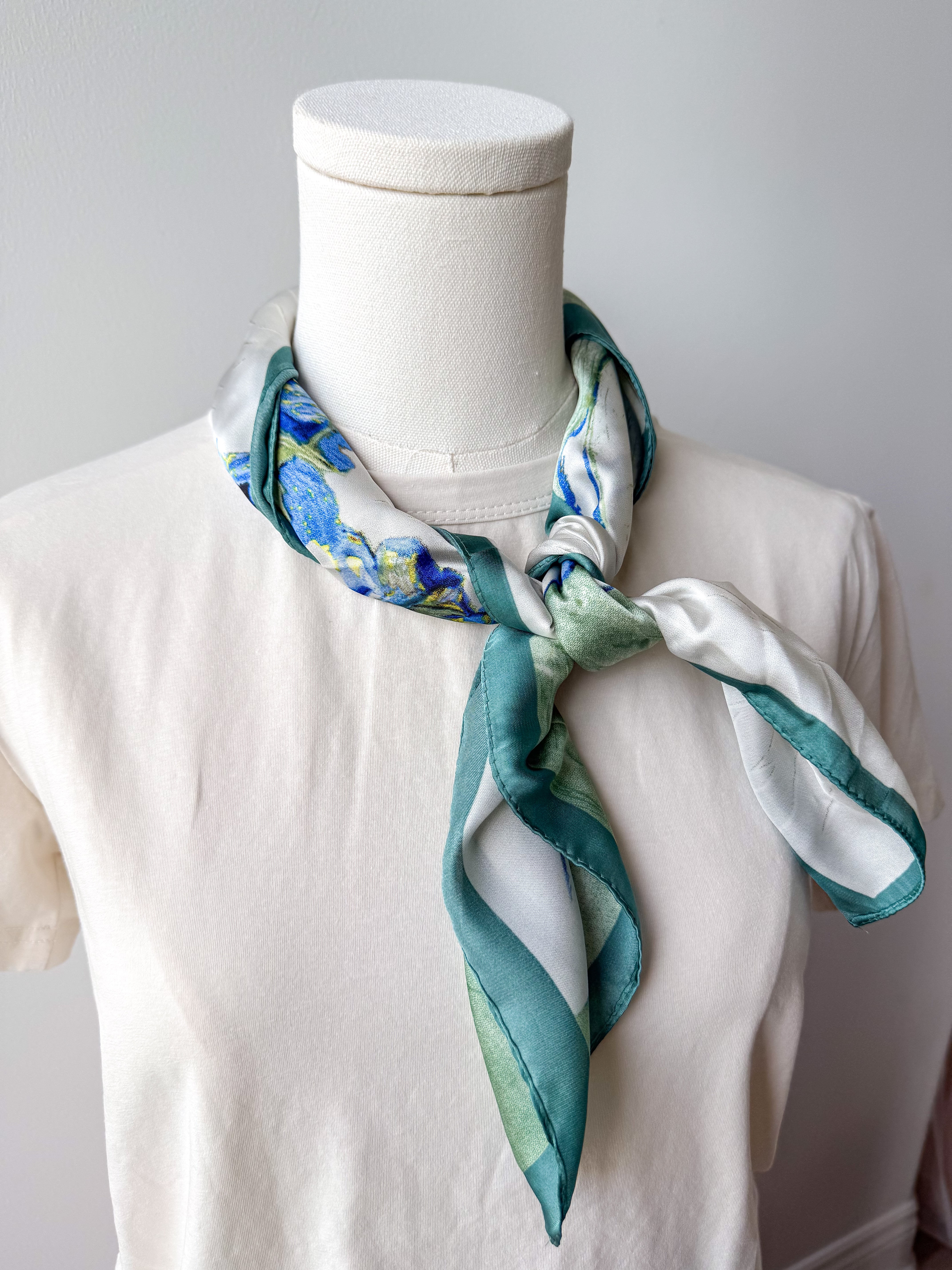 Green/Blue Floral Scarf