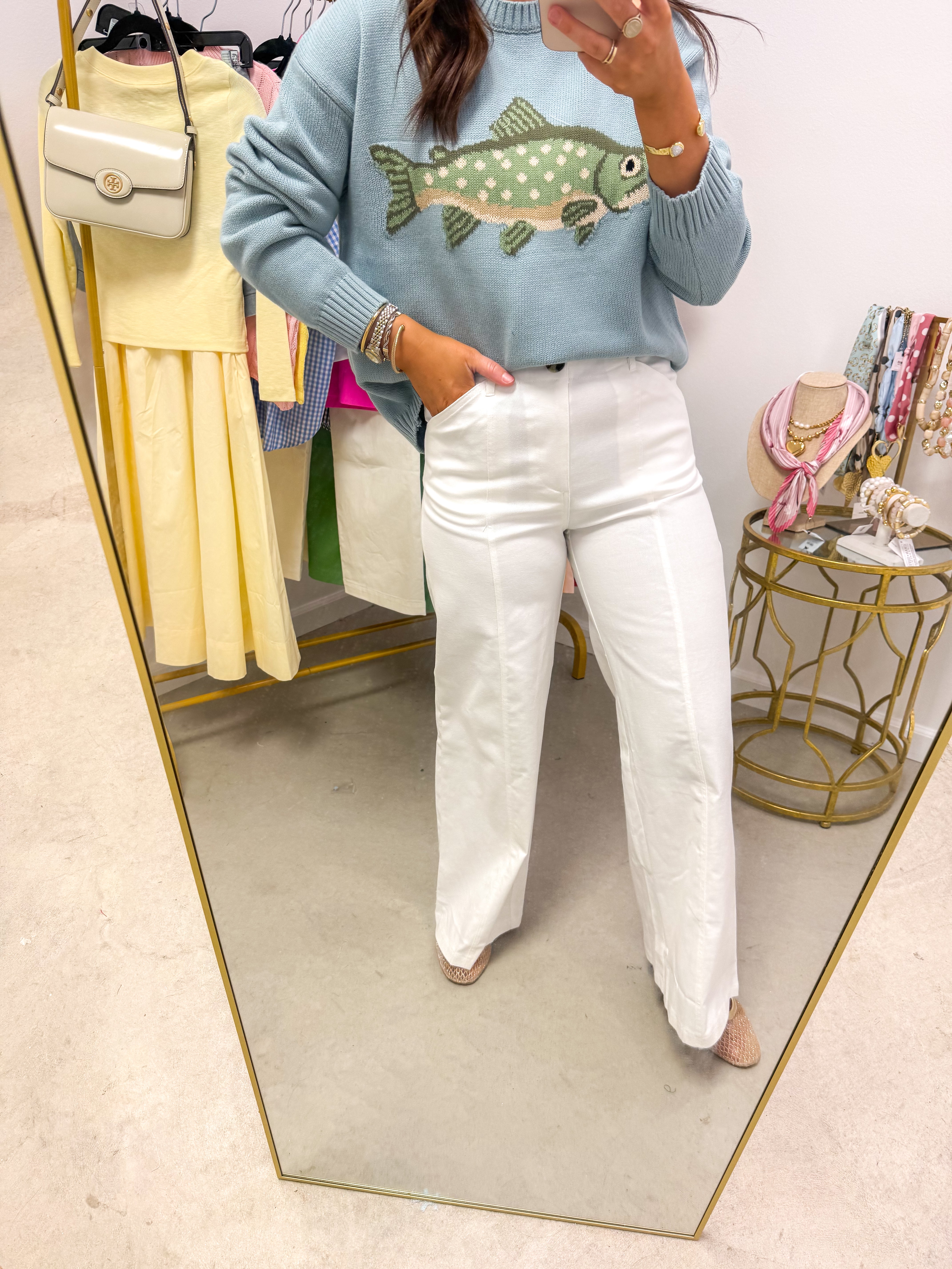 True White HR Wide-Leg Pants