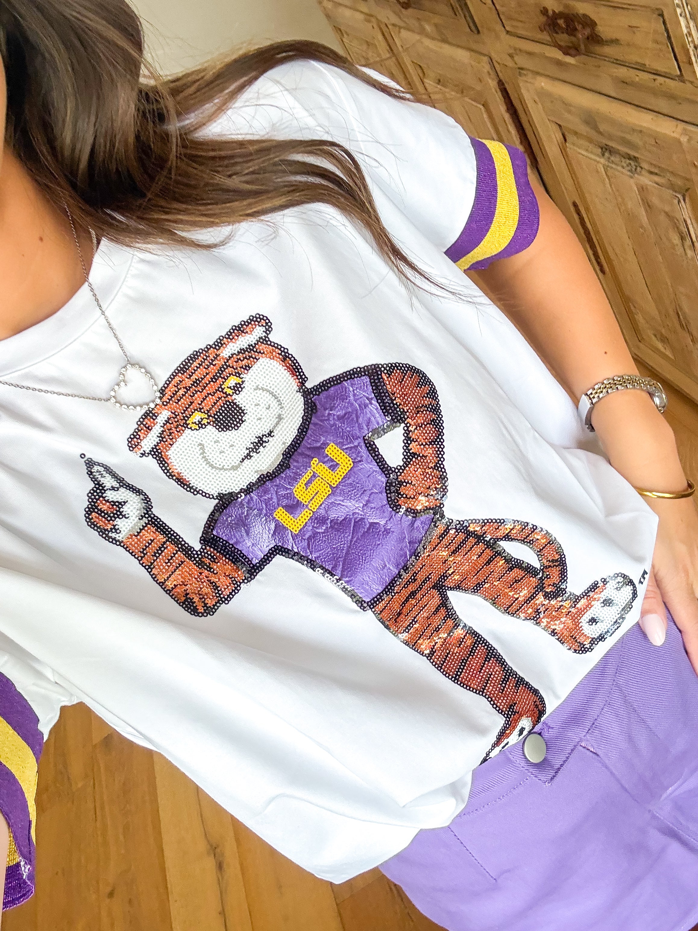 LSU Sparkle Logo T-Shirt