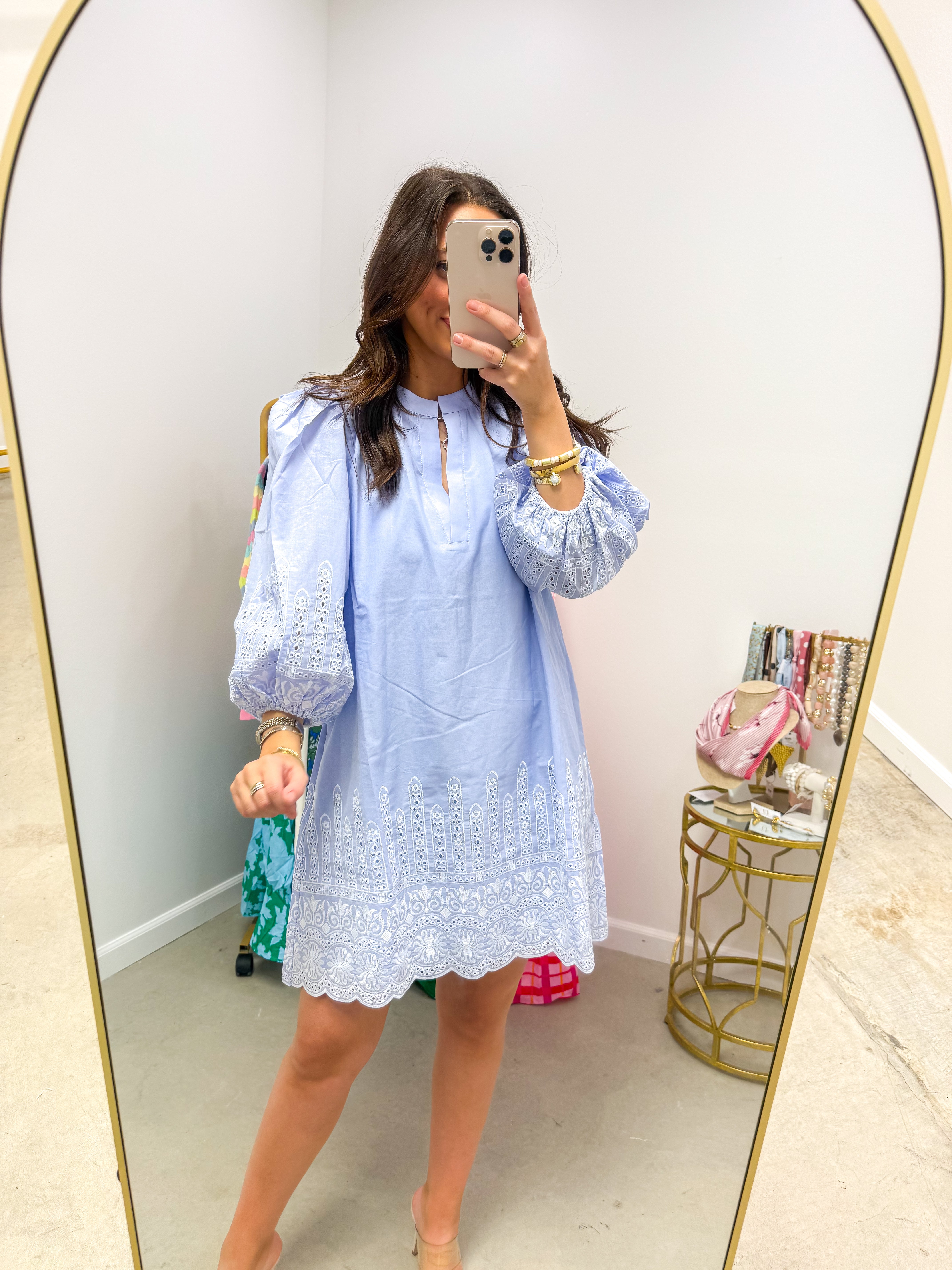 Karlee Eyelet Victoria Shift Mini