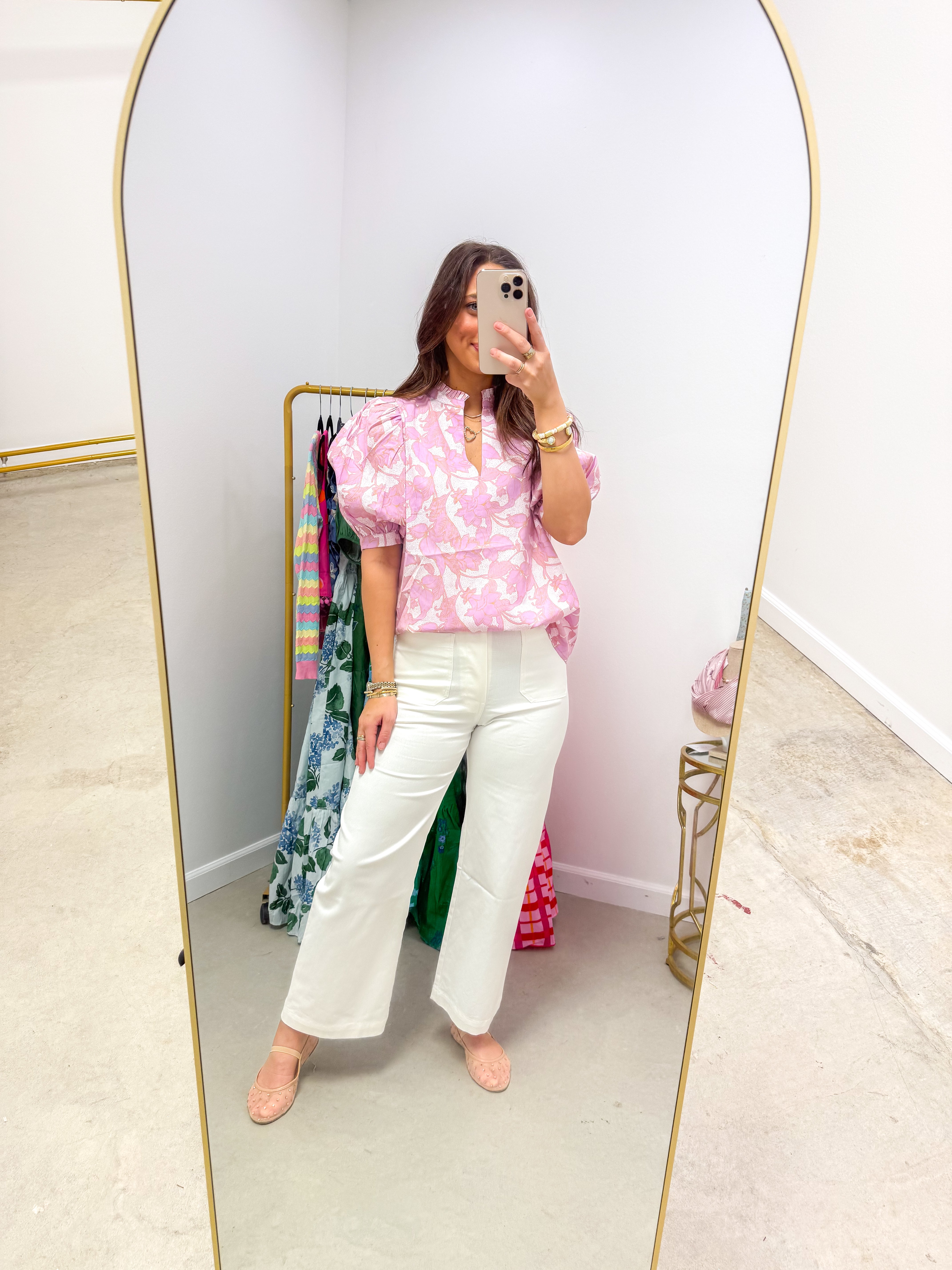 Daney Floral Terri Puff Sleeve Top