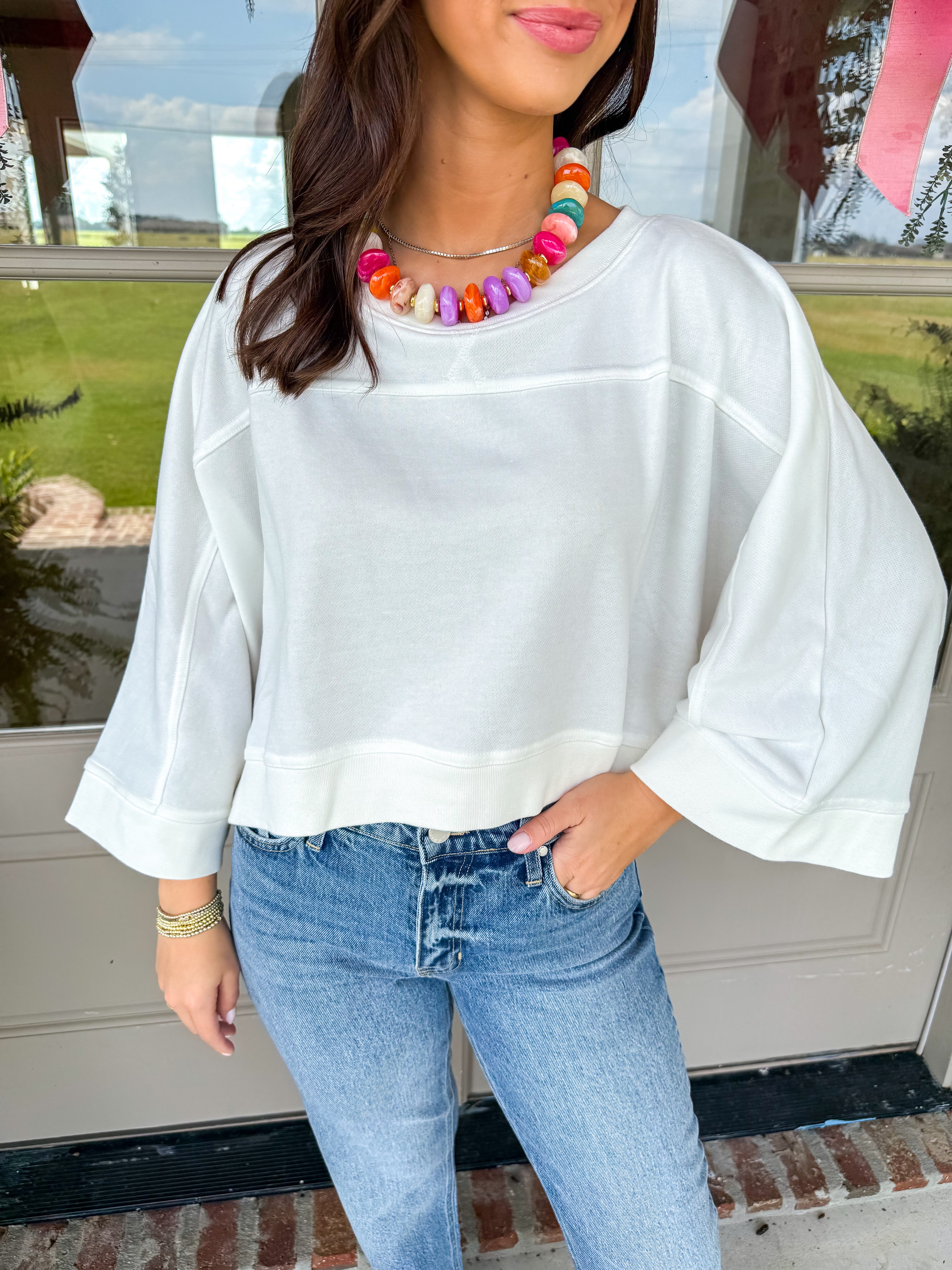 The Softest Cropped Dolman Top