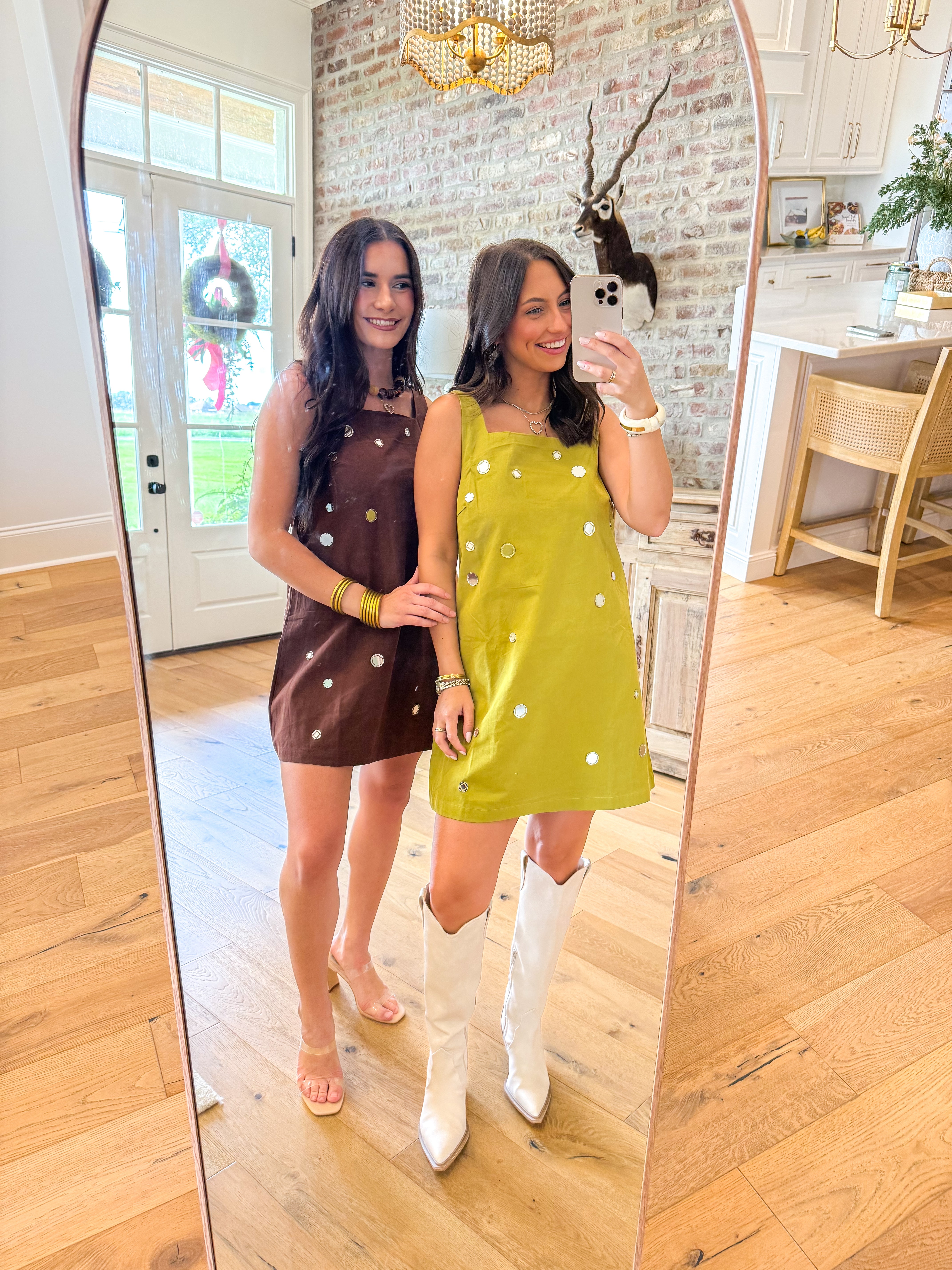 Mirror Mirror Mini Dress Olive