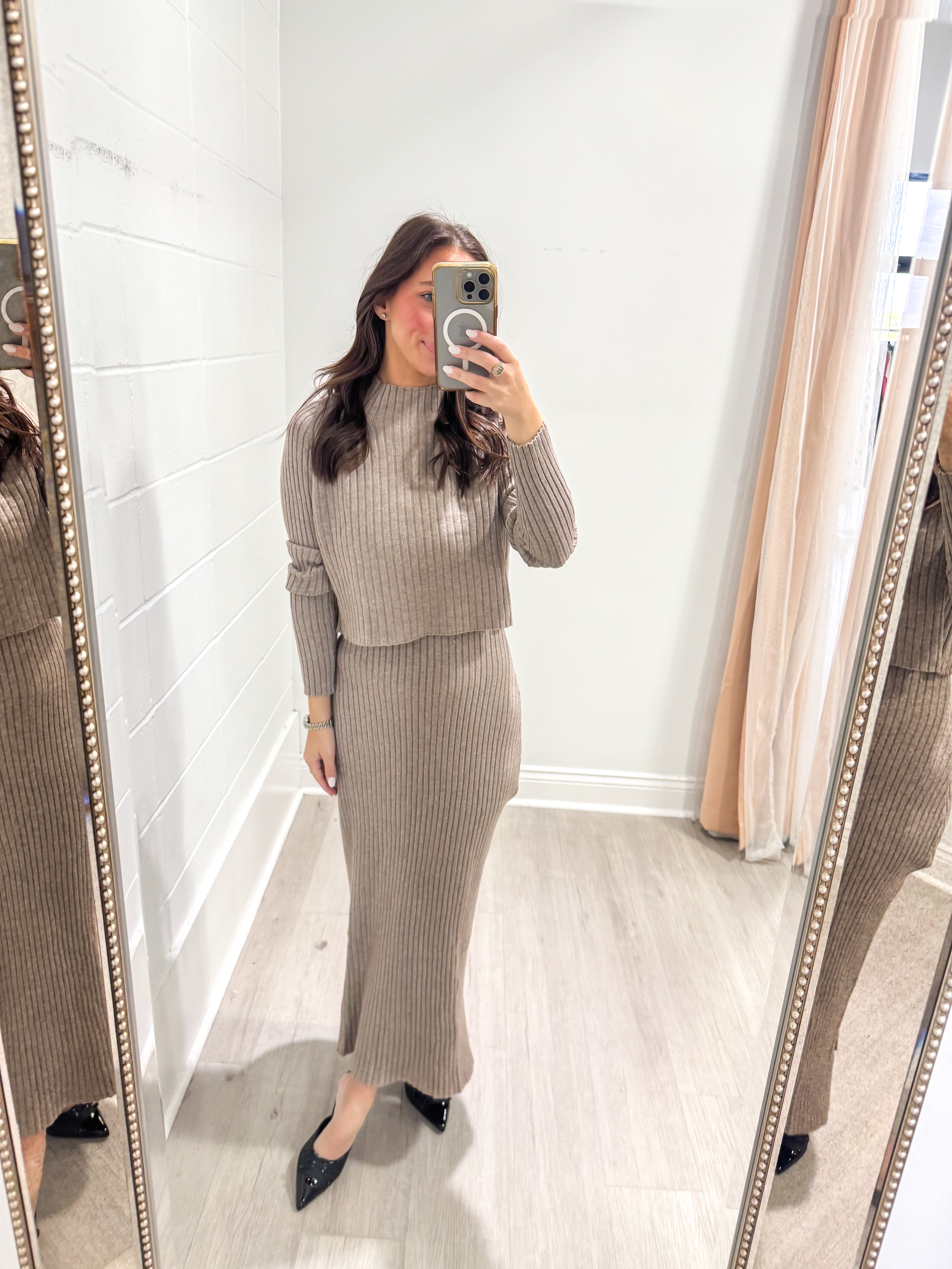 Randy Mink Knit Dress